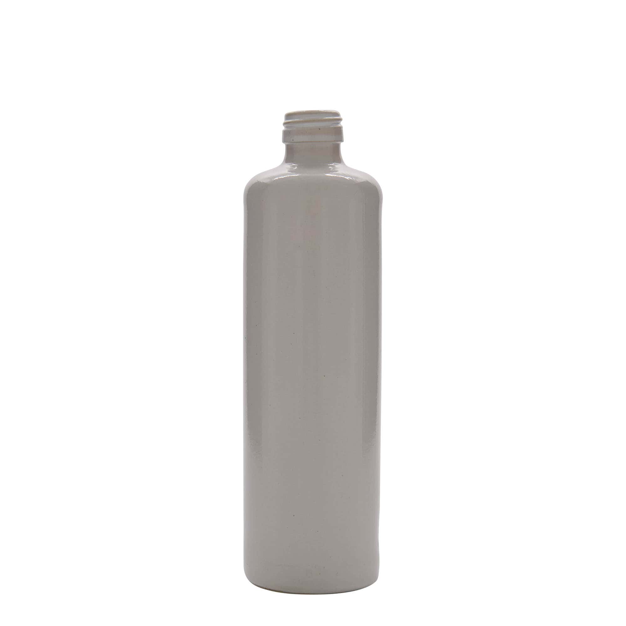 500 ml lertunna, stengods, vit, mynning: PP 31,5