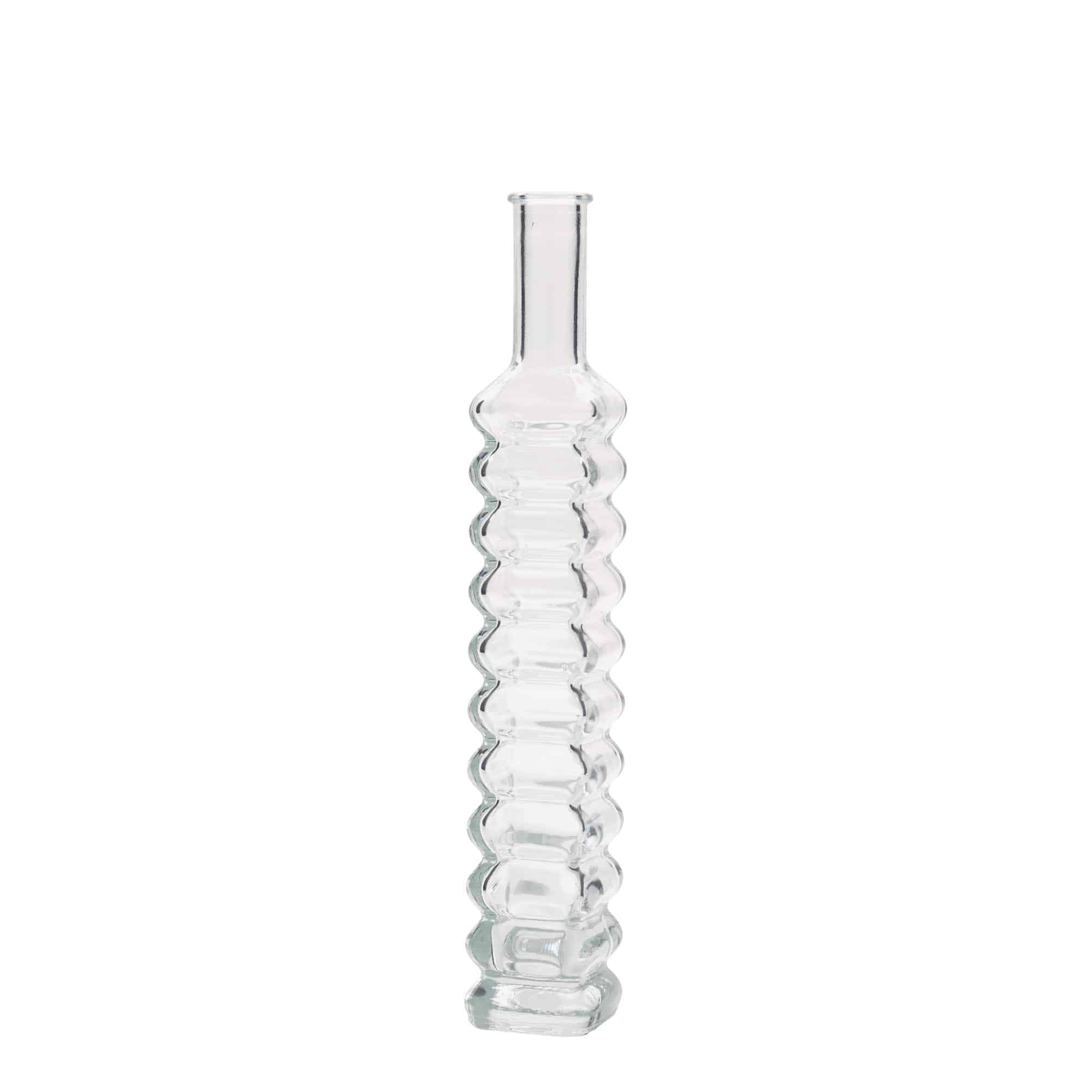 100 ml glasflaska 'Roma', kvadratisk, öppning: kork
