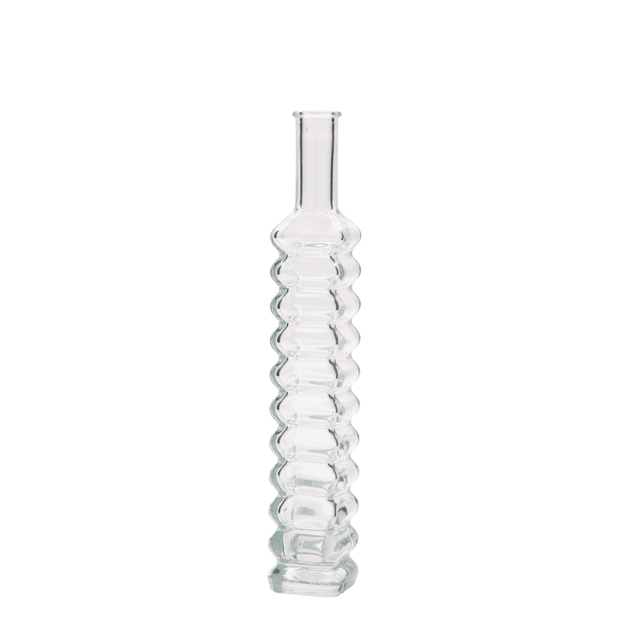 100 ml glasflaska 'Roma', kvadratisk, öppning: kork