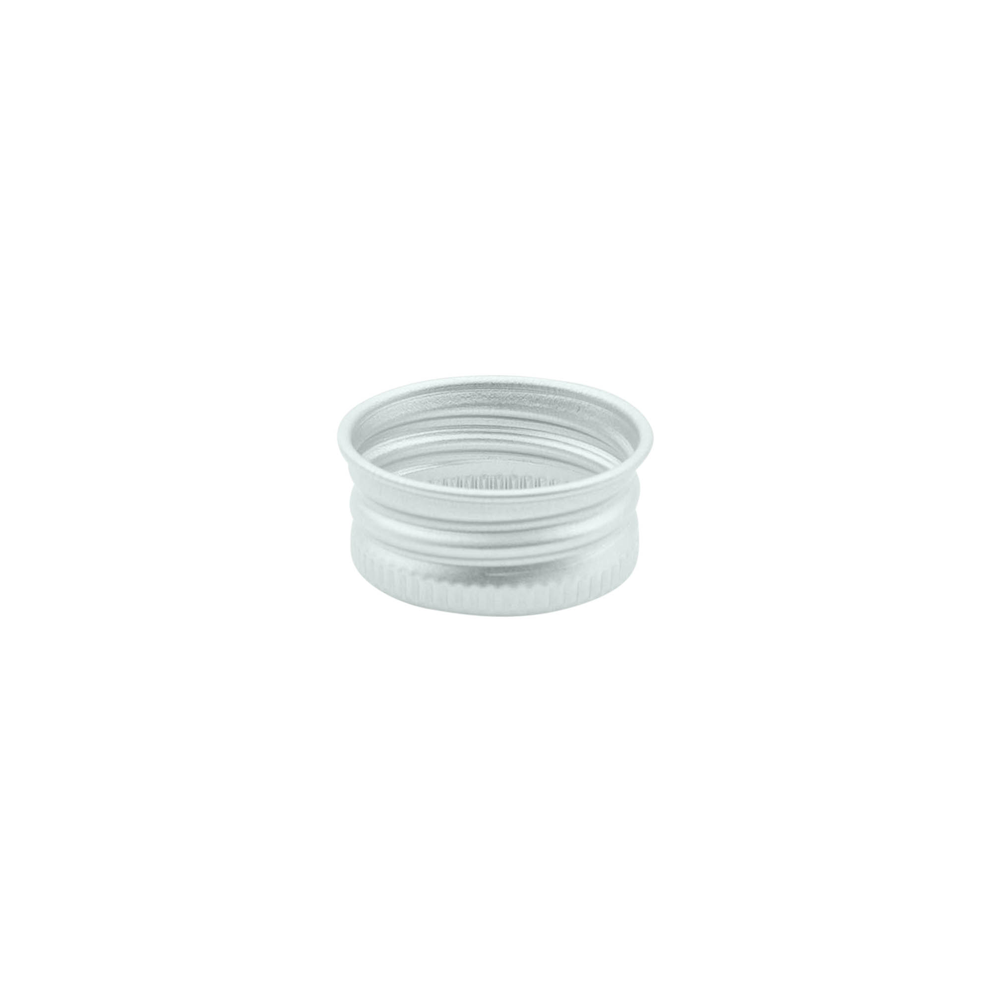Skruvlock, metall, silver, för mynning: 24/410