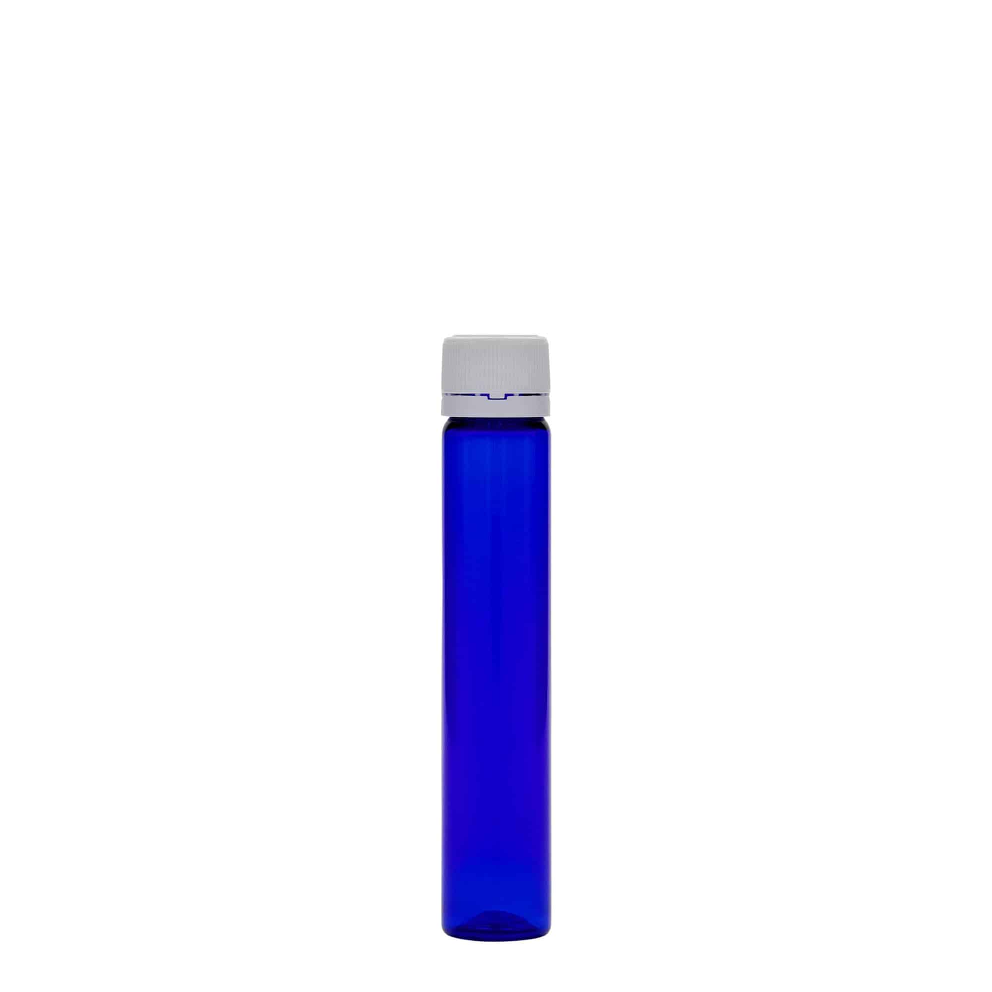 25 ml PET-rör, plast, kungsblå, mynning: skruvkapsel