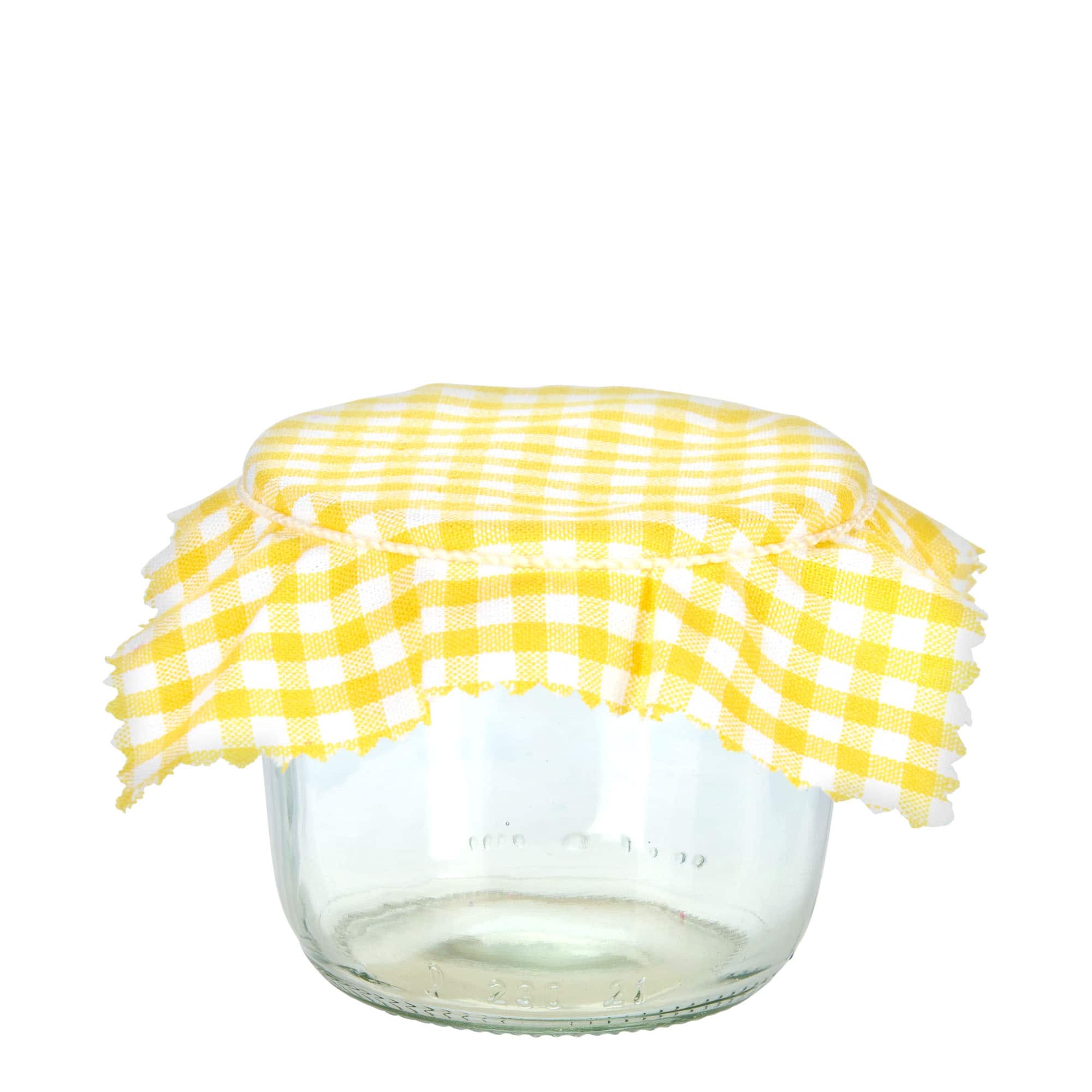 Rutigt tygunderlägg 12x12, kvadratiskt, textil, gult, öppning: TO38-TO53