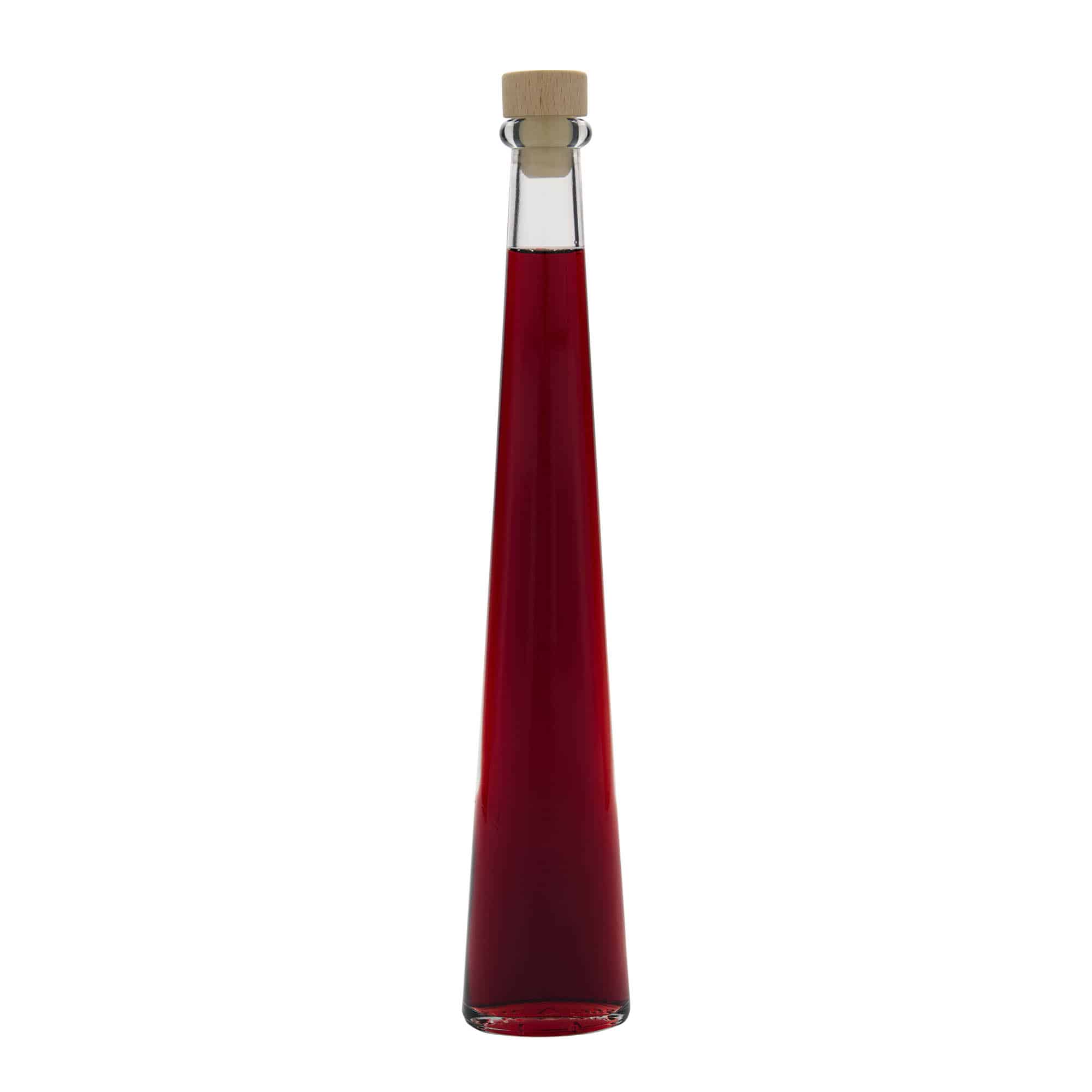 200 ml glasflaska 'Dama Ovale', oval, öppning: kork