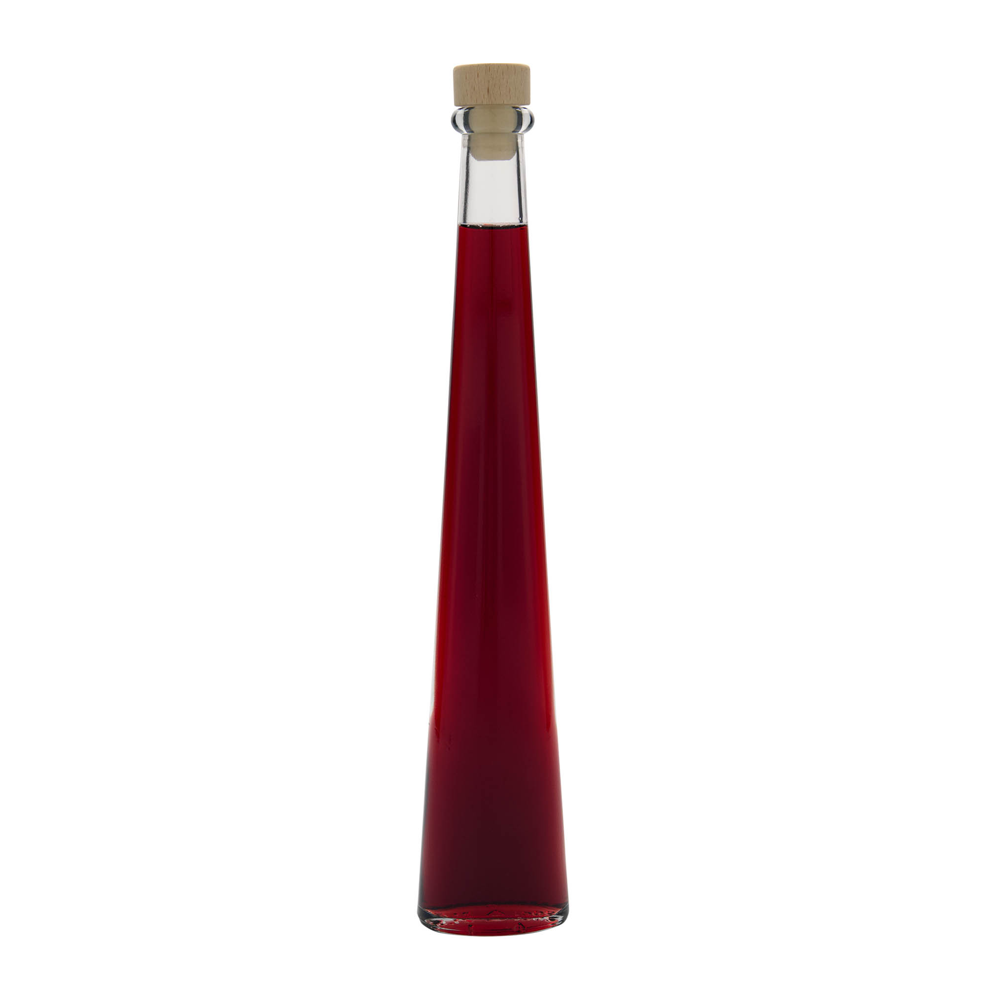 200 ml glasflaska 'Dama Ovale', oval, öppning: kork