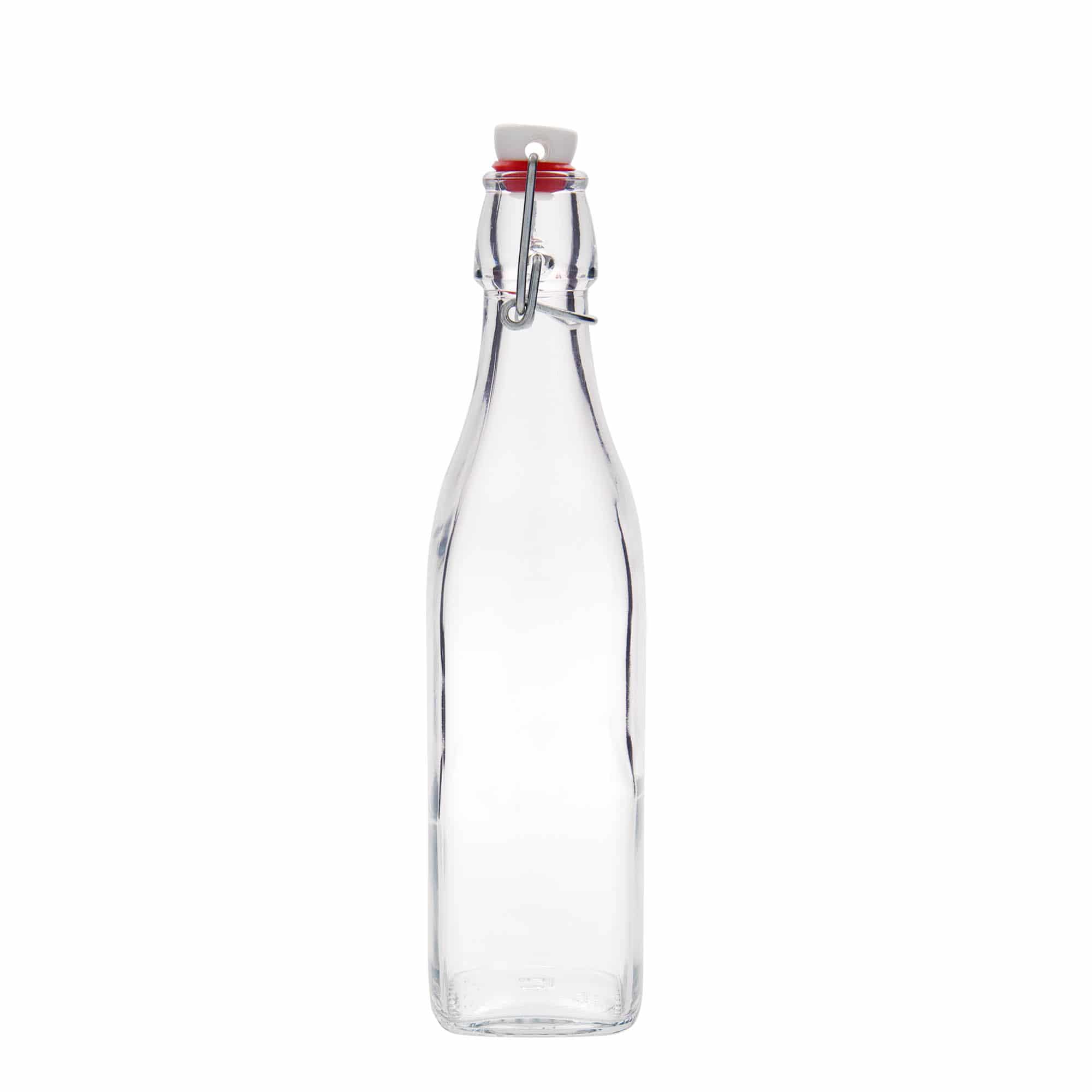 500 ml glasflaska 'Swing, kvadratisk, öppning: bygelstängning'