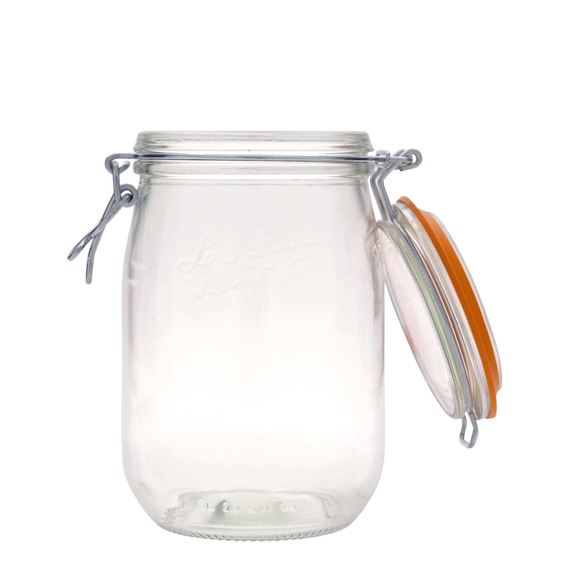 1 000 ml tråghänglåsburk 'Le Parfait Super Bocal', öppning: tråghänglås 1 000 ml tråghänglåsburk 'Le Parfait Super Bocal', öppning: tråghänglås