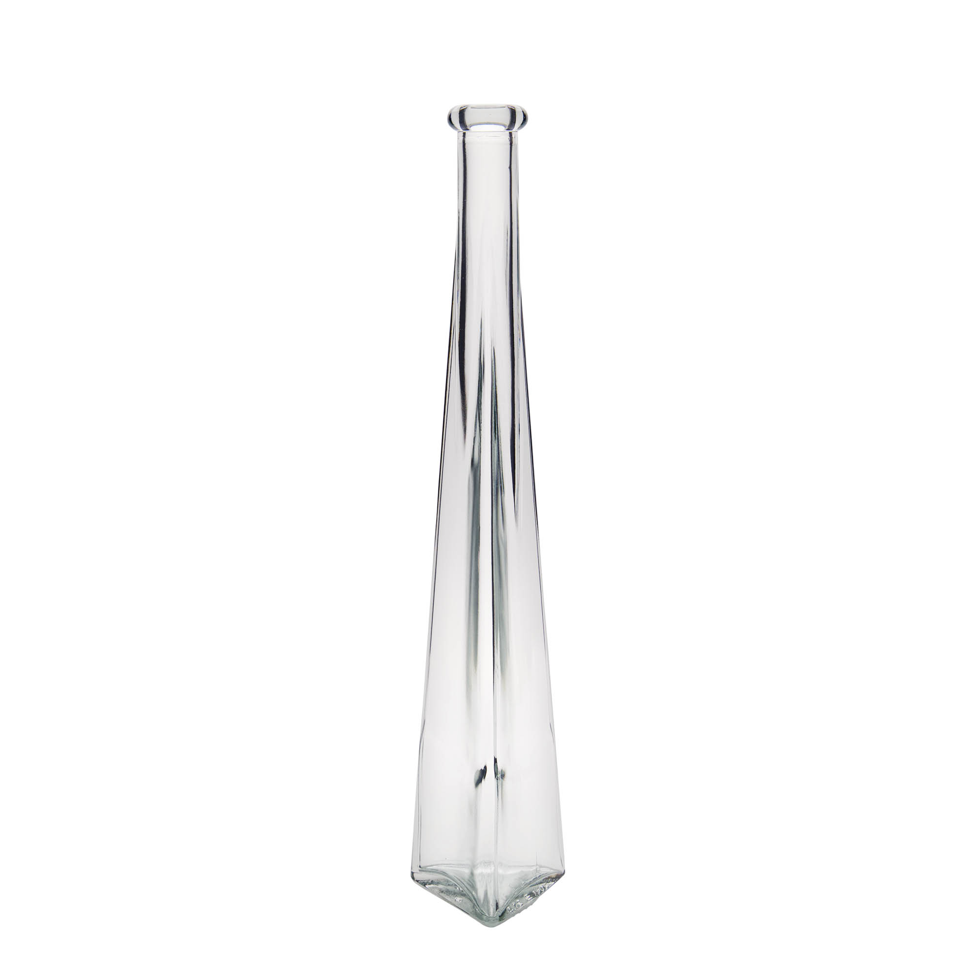 200 ml glasflaska 'Dama Triangolore', trekantig, öppning: kork