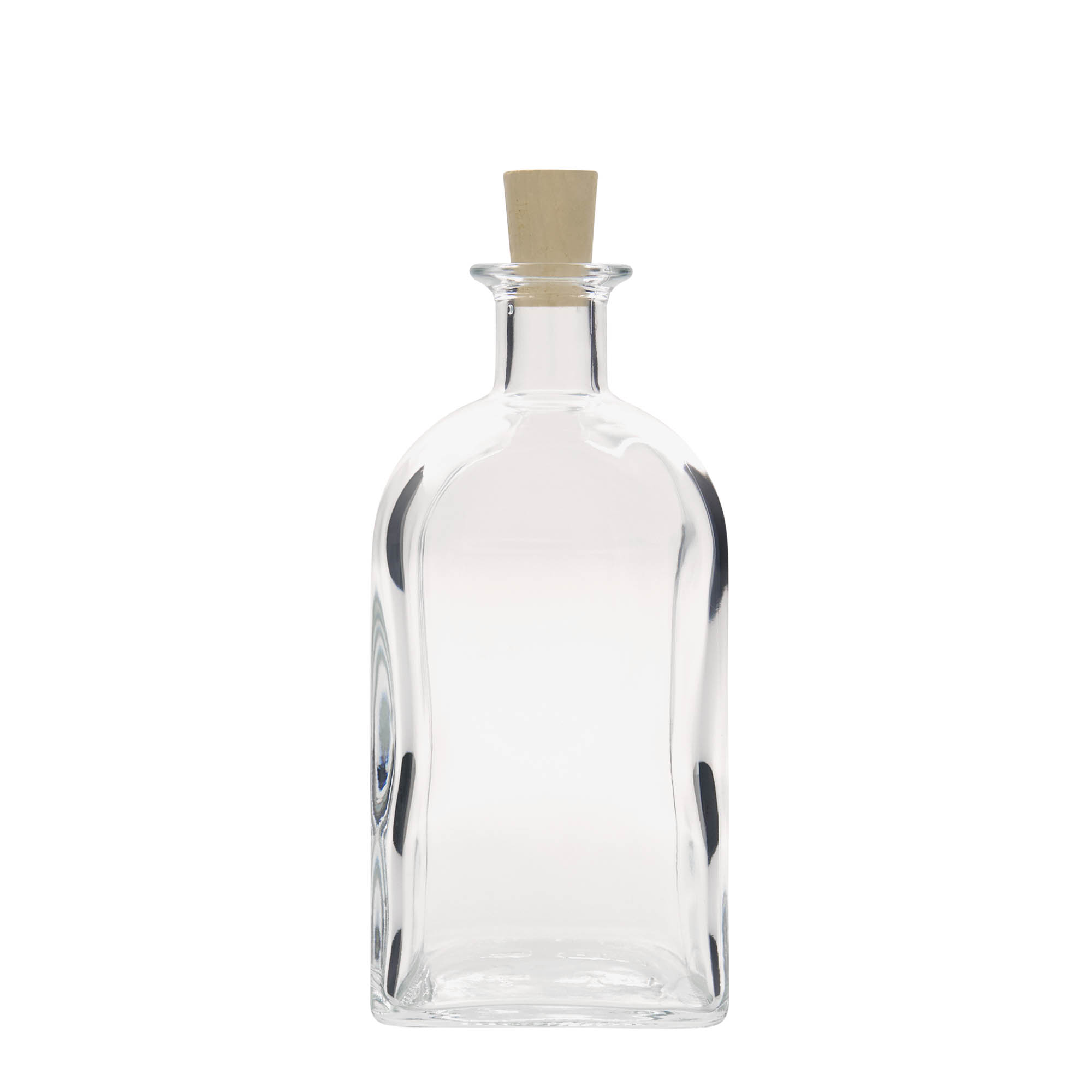 700 ml glasflaska apotekare Carré, fyrkantig, öppning: kork 700 ml glasflaska apotekare Carré, fyrkantig, öppning: kork