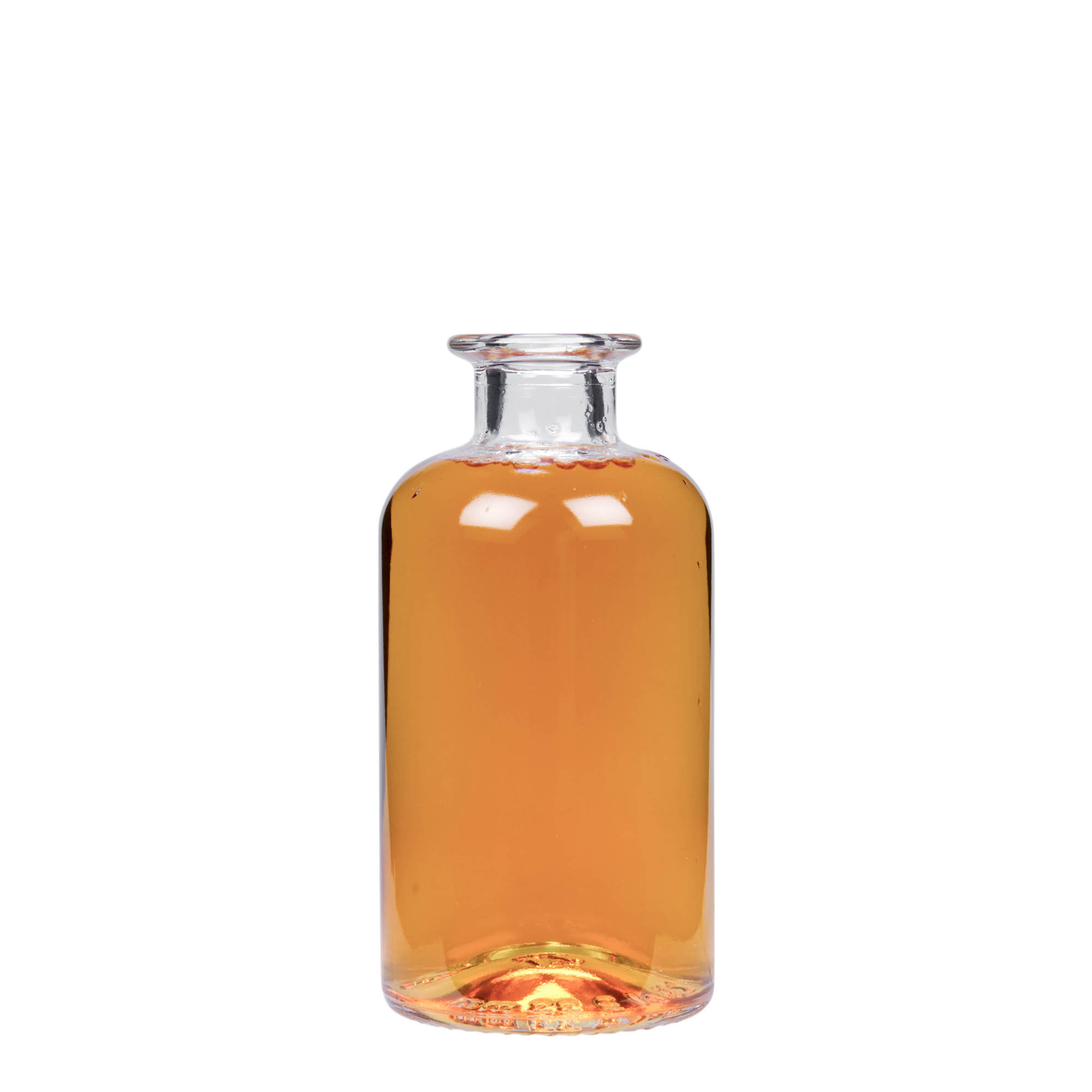 250 ml glasflaska apotekare, öppning: kork
