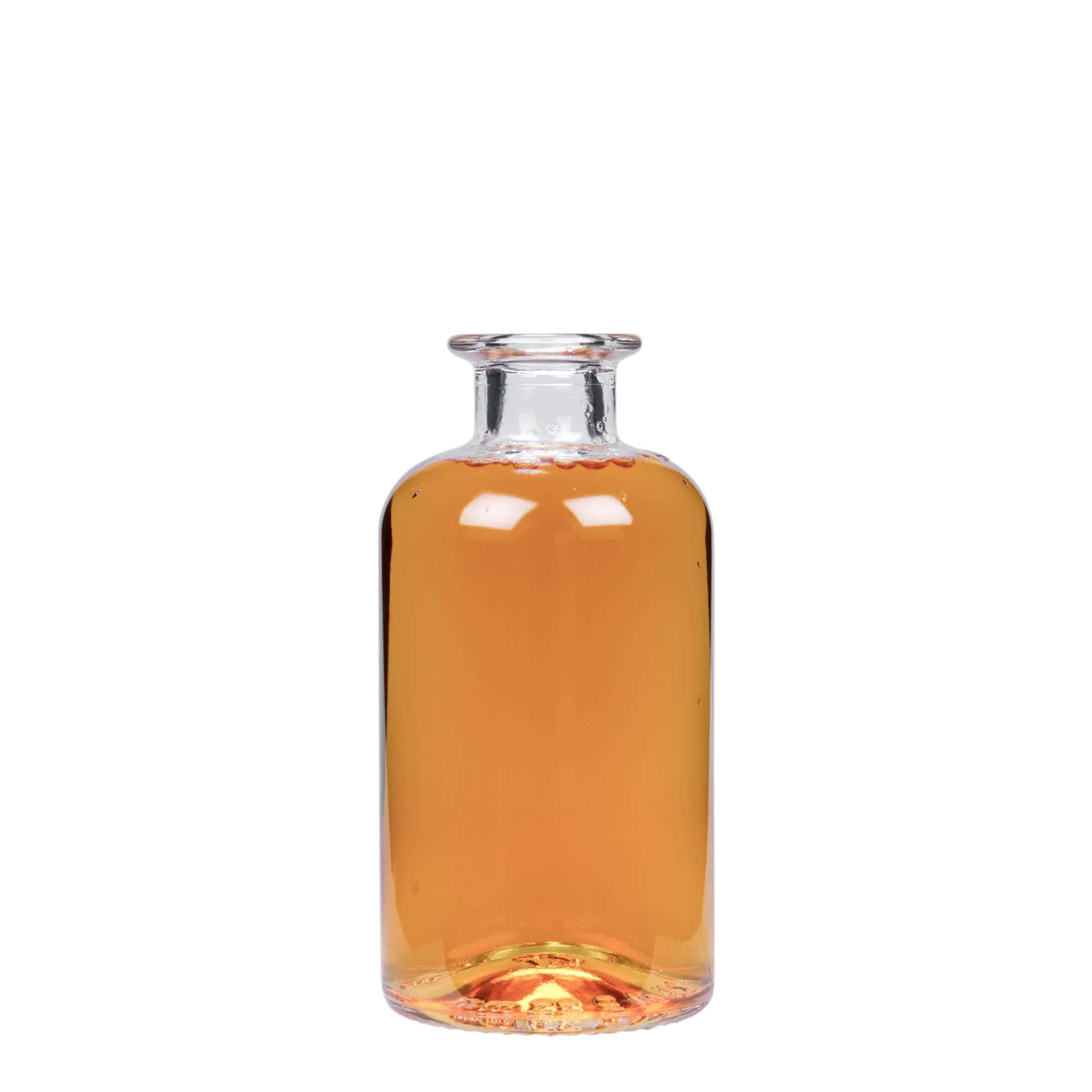 250 ml glasflaska apotekare, öppning: kork
