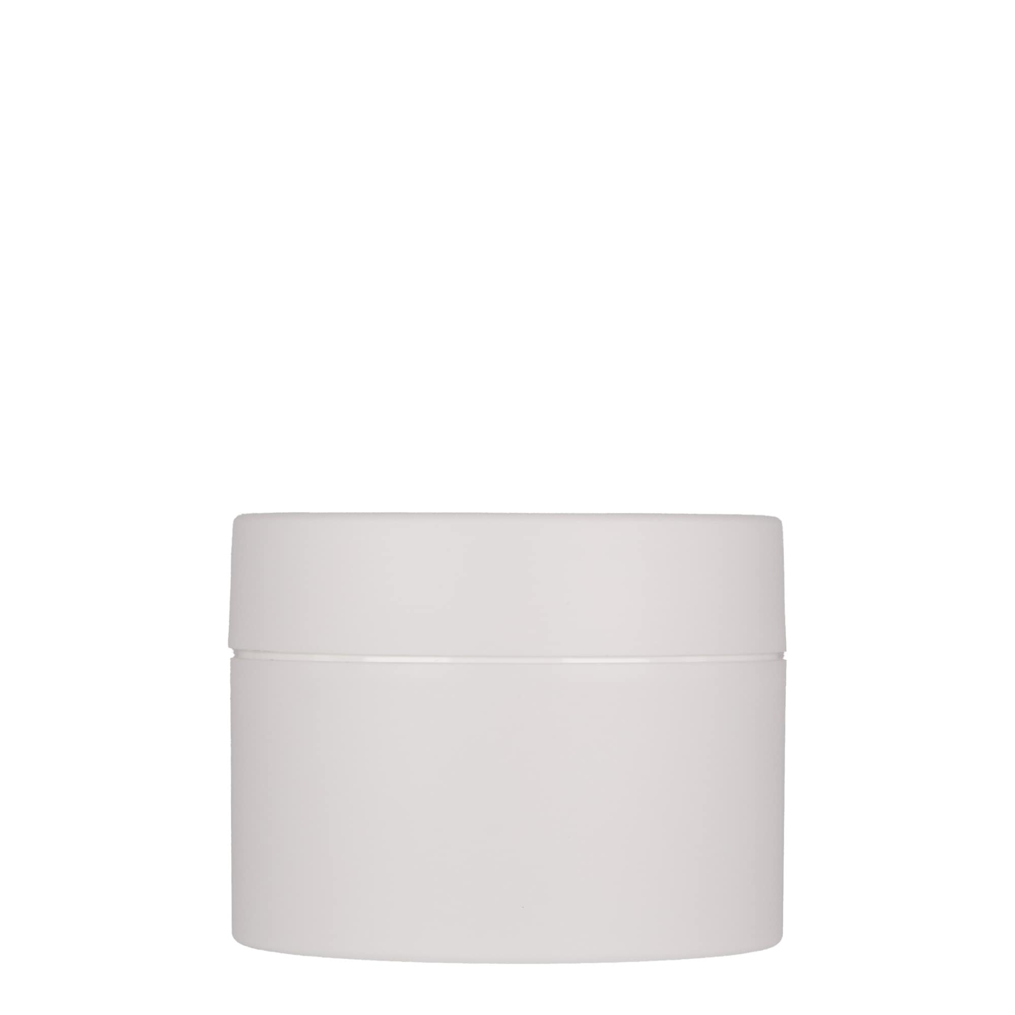200 ml plastburk 'Antonella', PP, vit, öppning: skruvlock