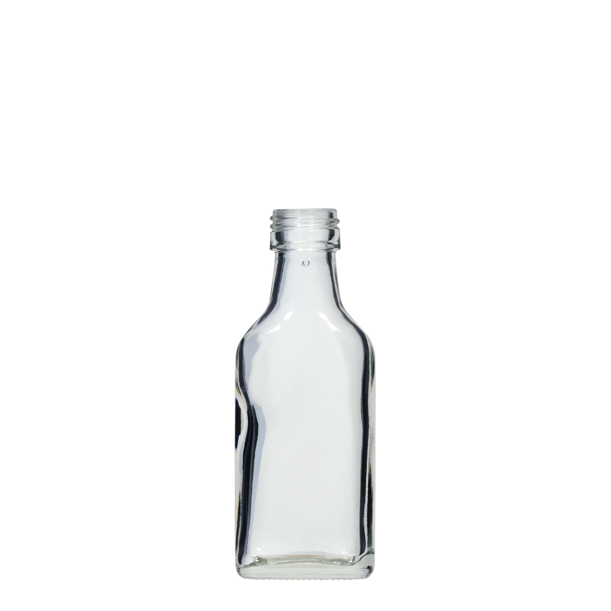 40 ml fickflaska, rektangulär, öppning: PP 22 40 ml fickflaska, rektangulär, öppning: PP 22