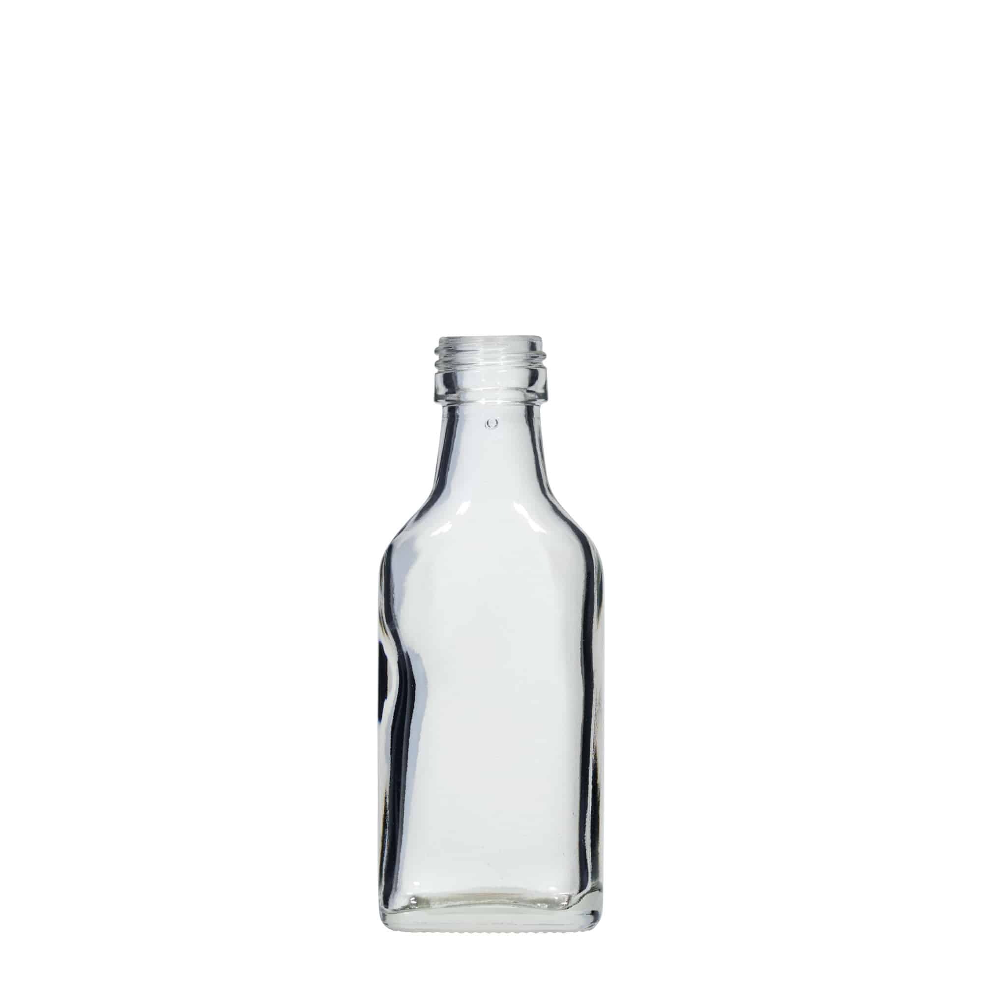 40 ml fickflaska, rektangulär, öppning: PP 22