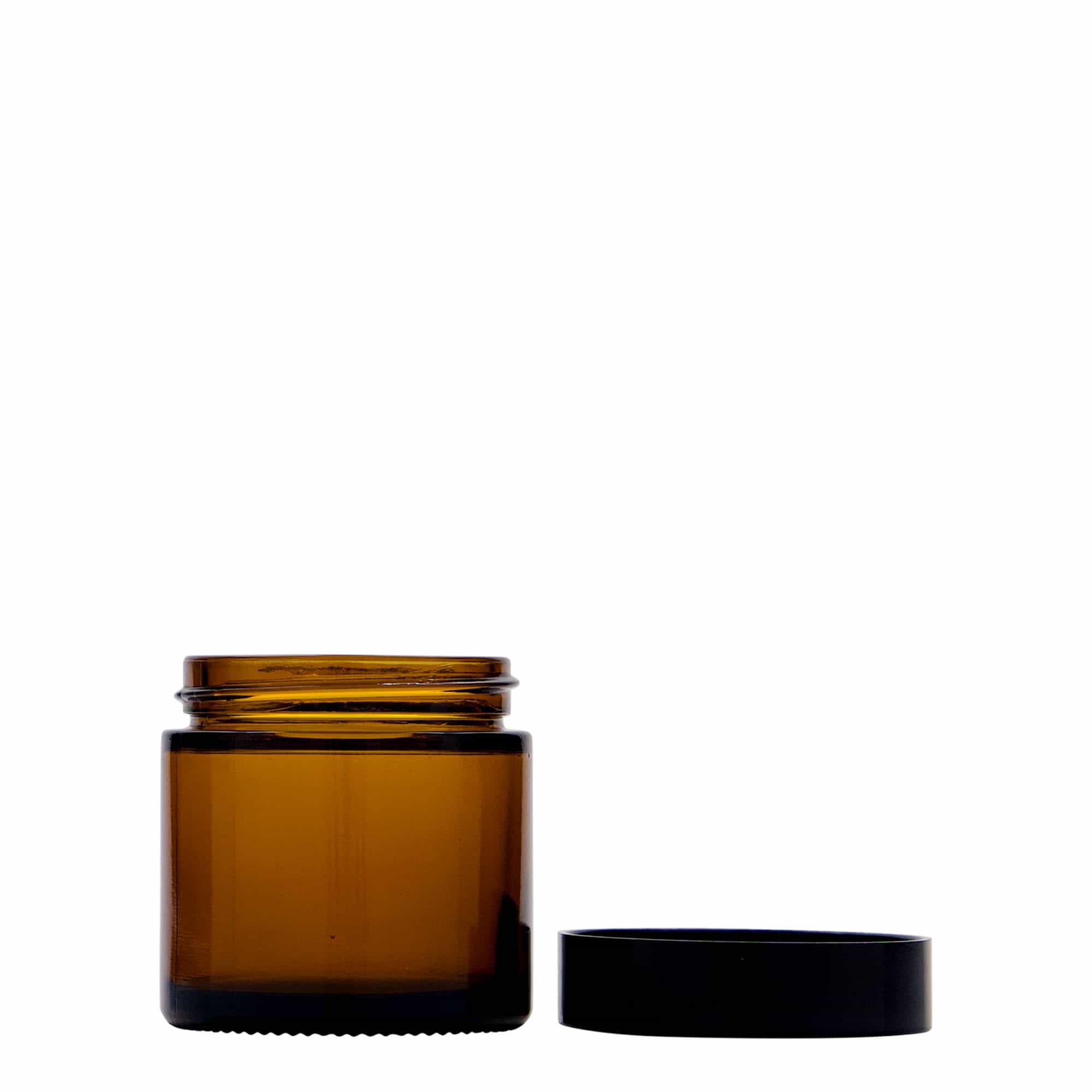 60 ml burk 'Brown Line', glas, brun, öppning: skruvlock