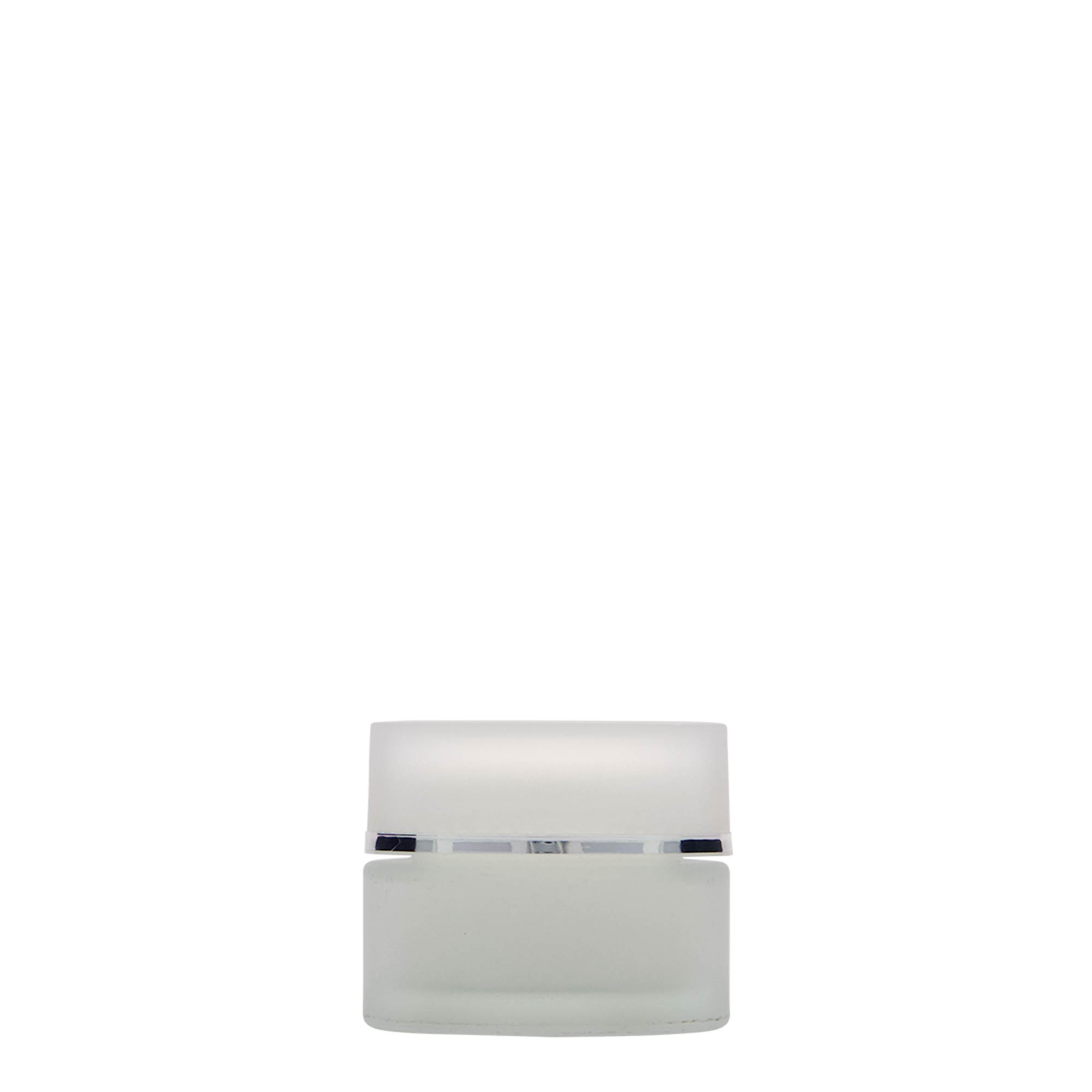 15 ml burk 'Platin Edition', glas, frostad, öppning: skruvlock