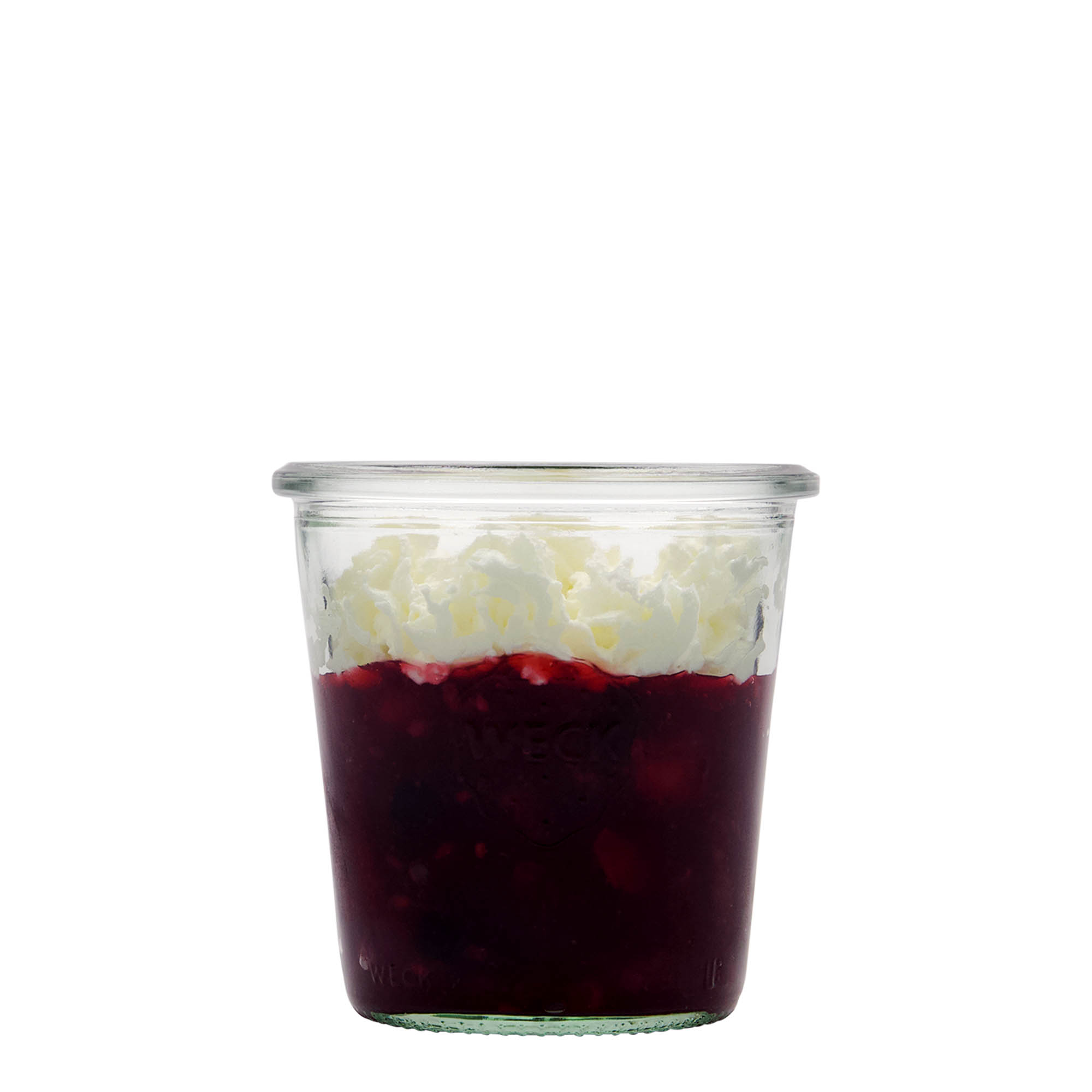 290 ml WECK-omkastningsglas, mynning: rund kant