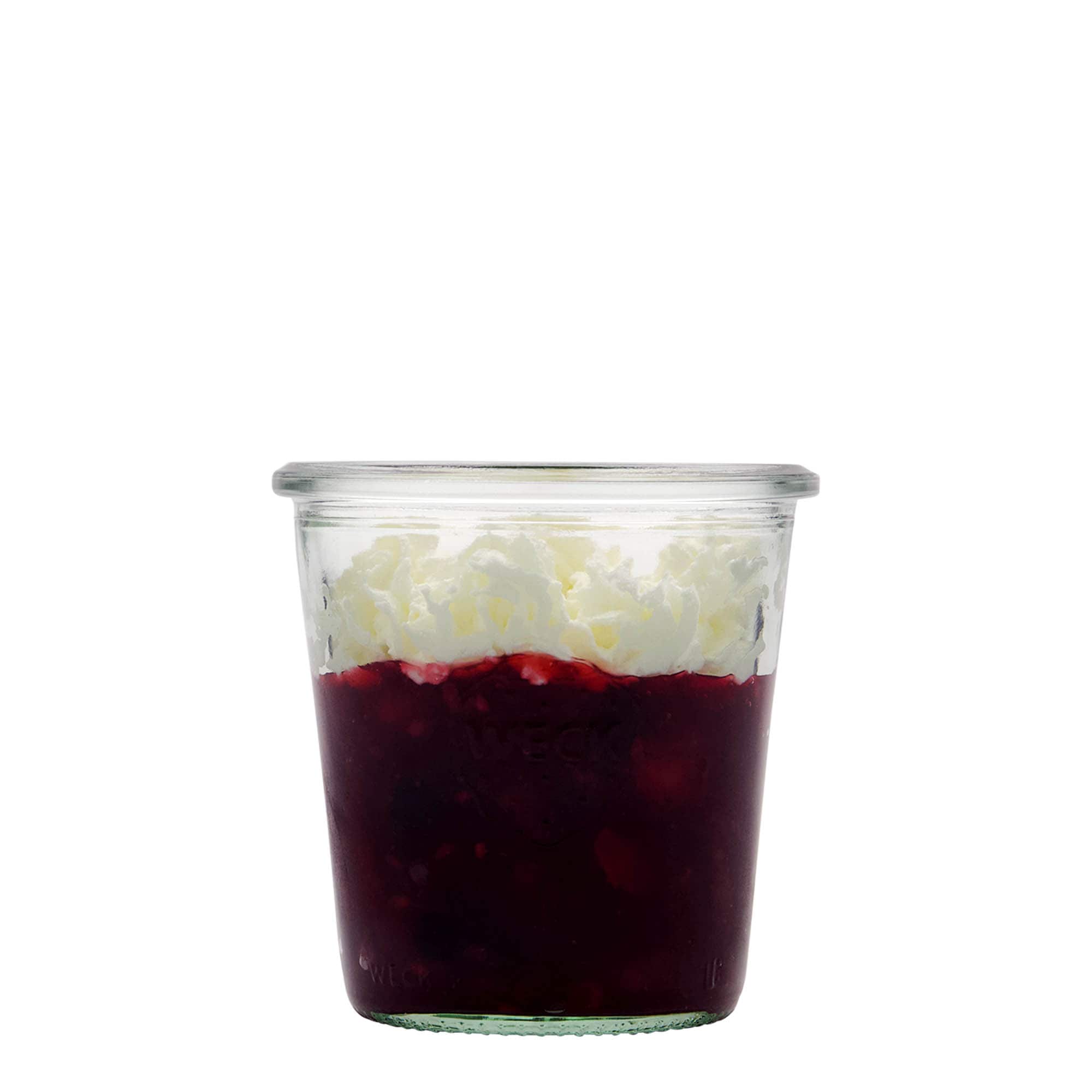 290 ml WECK-omkastningsglas, mynning: rund kant