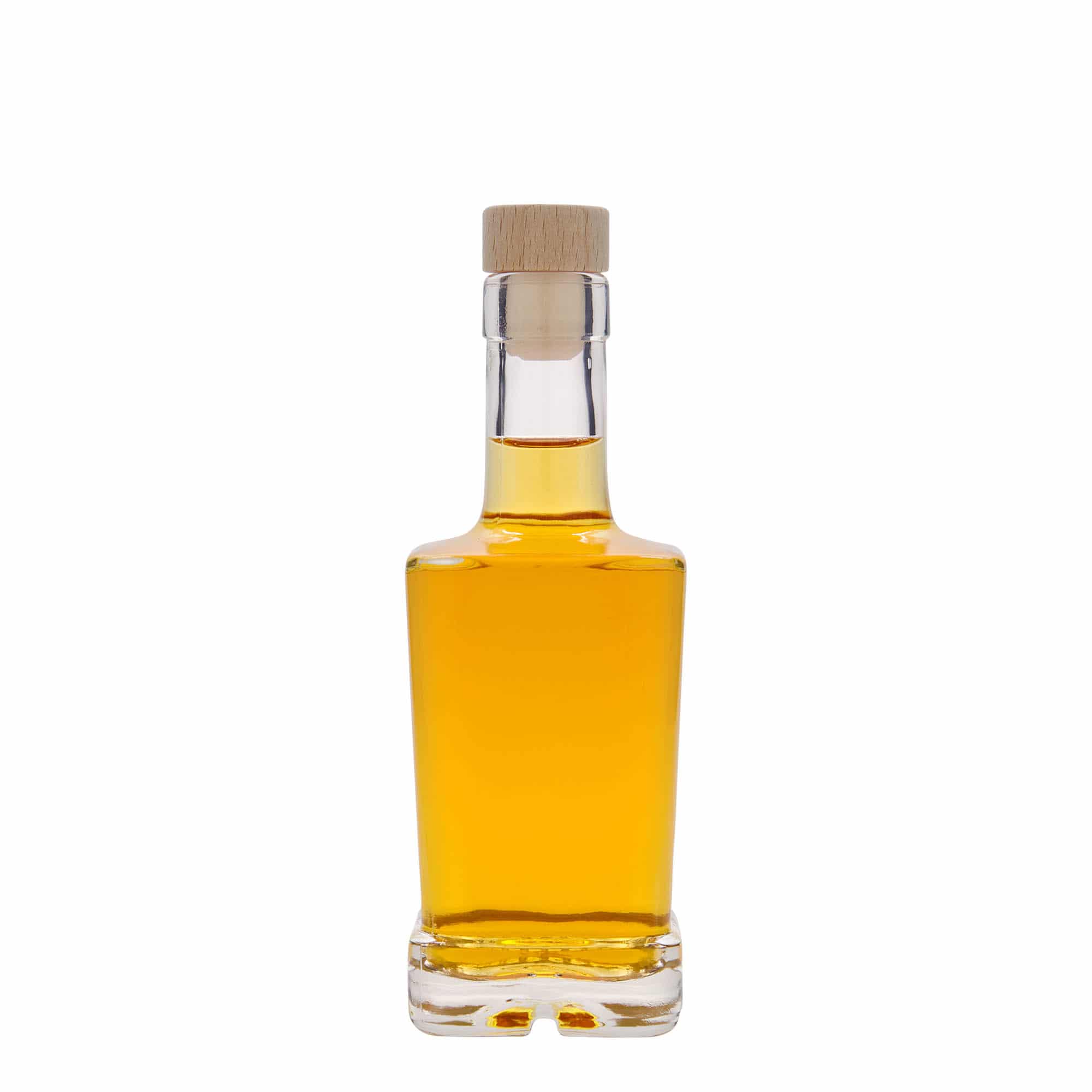 250 ml glasflaska 'Rene', kvadratisk, mynning: kork