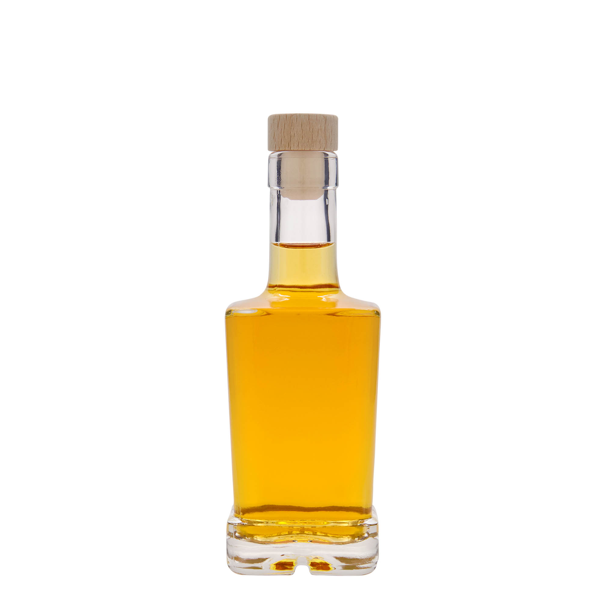250 ml glasflaska 'Rene', kvadratisk, öppning: kork