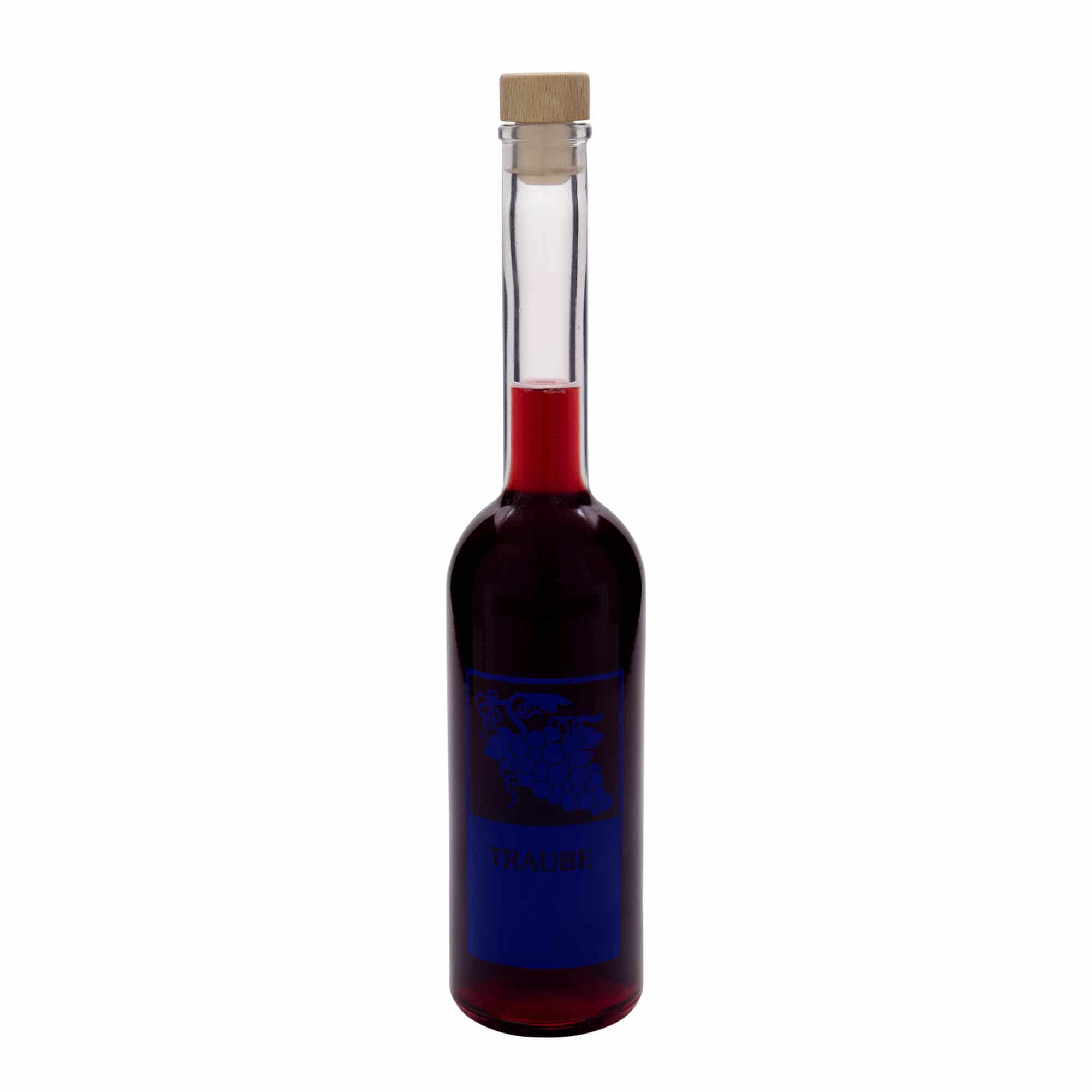 500 ml glasflaska 'Opera', motiv: druva, öppning: kork