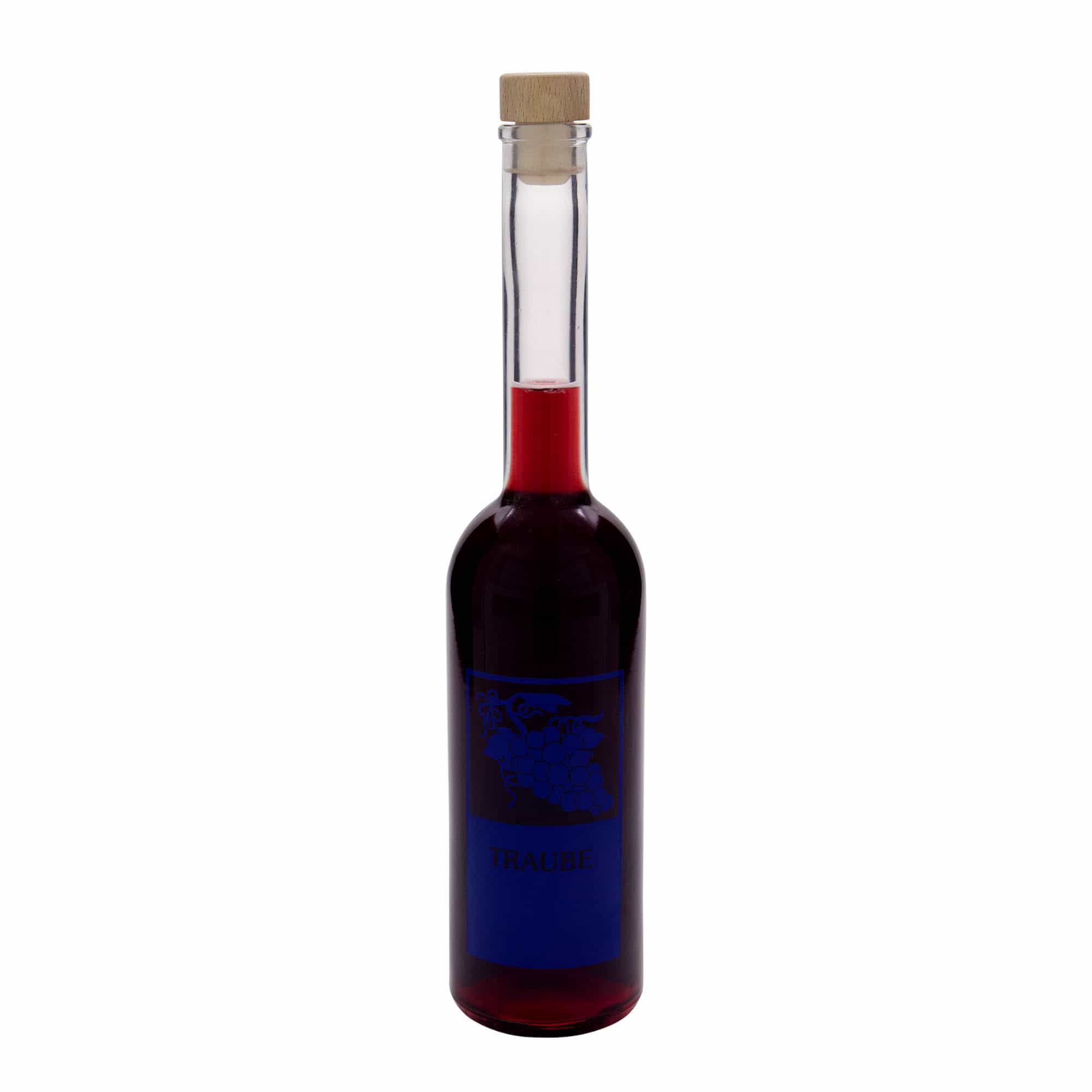 500 ml glasflaska 'Opera', motiv: druva, öppning: kork