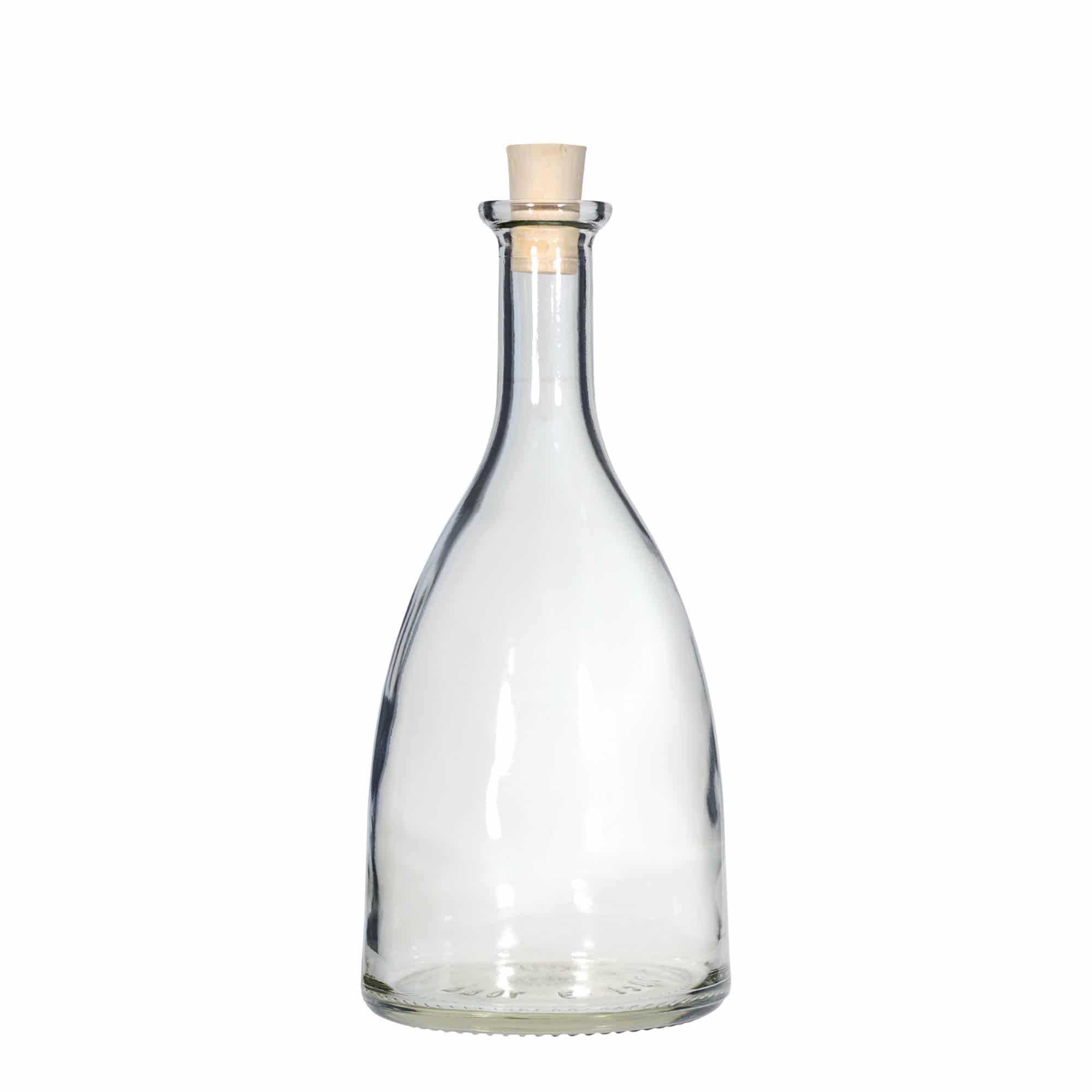 700 ml glasflaska 'Viola', mynning: kork