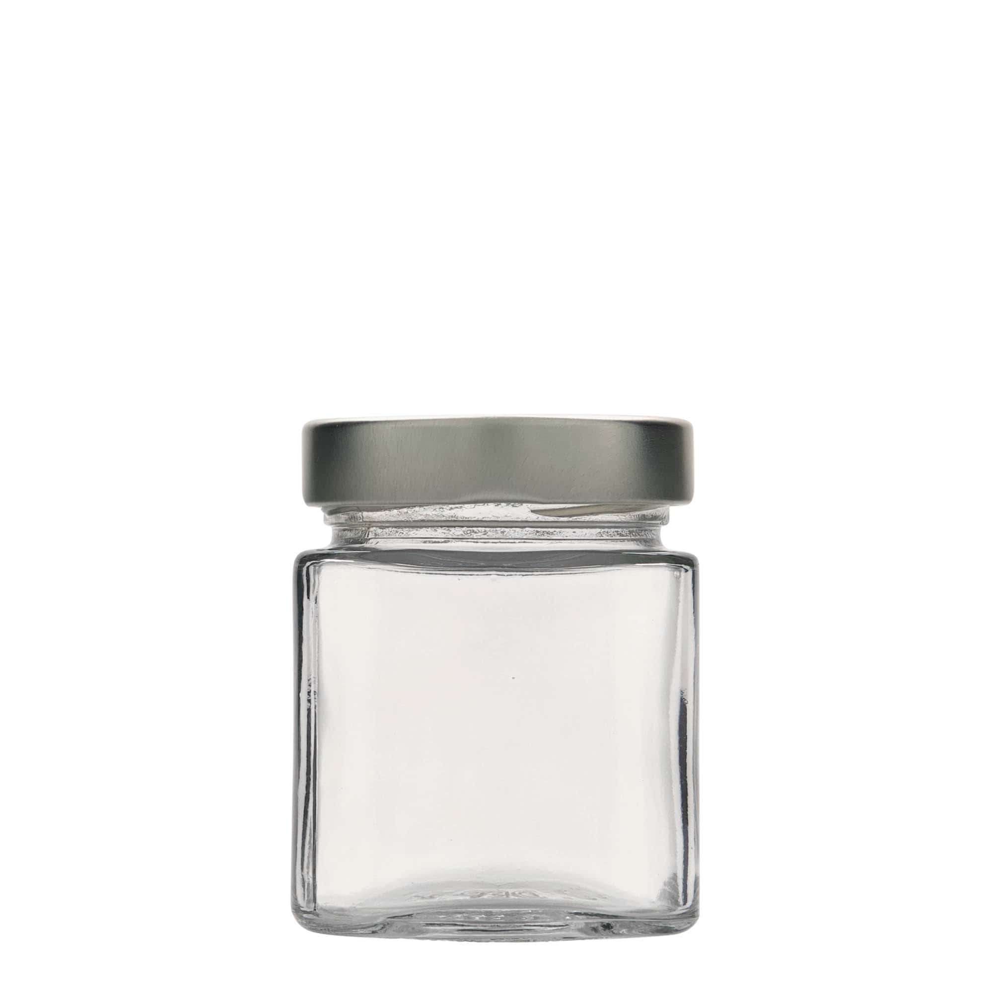 212 ml fyrkantigt glas 'Ikarus', öppning: Deep-Twist-Off (DTO 63)