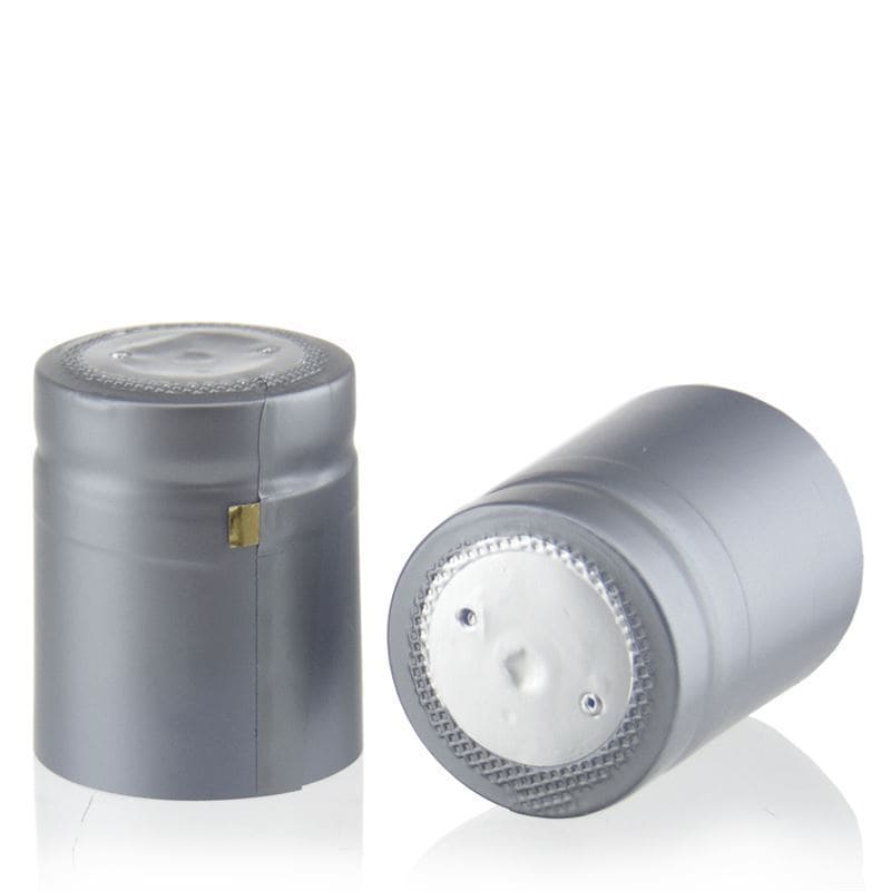 Krympkapsel 32x41, PVC-plast, silver Krympkapsel 32x41, PVC-plast, silver