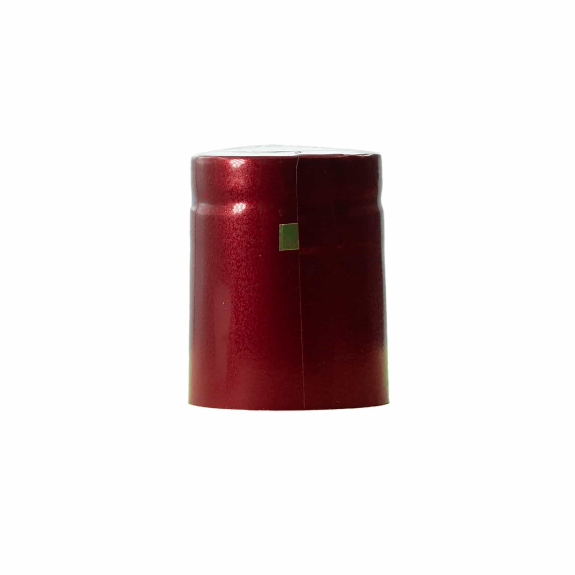 Krympkapsel 32x41, PVC-plast, vinröd