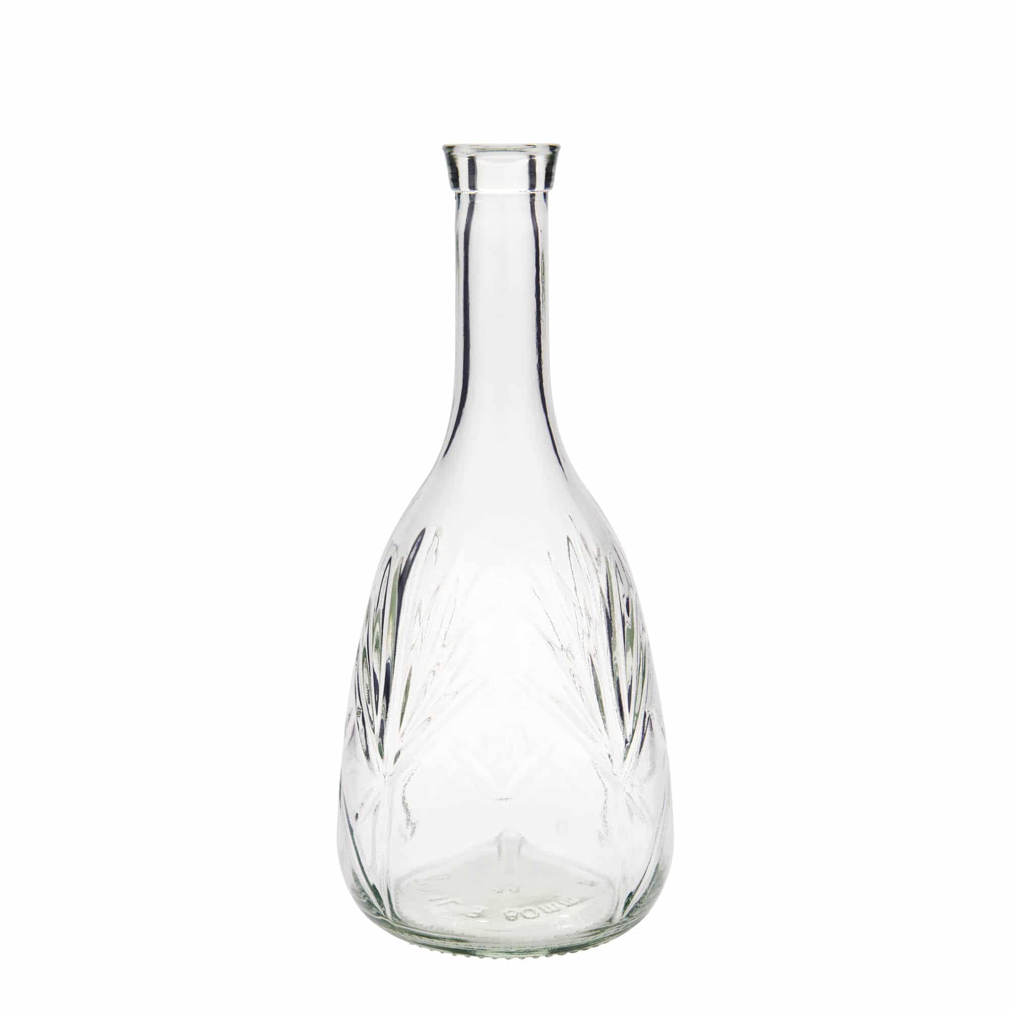 1 000 ml glasflaska 'Reliefa', mynning: kork