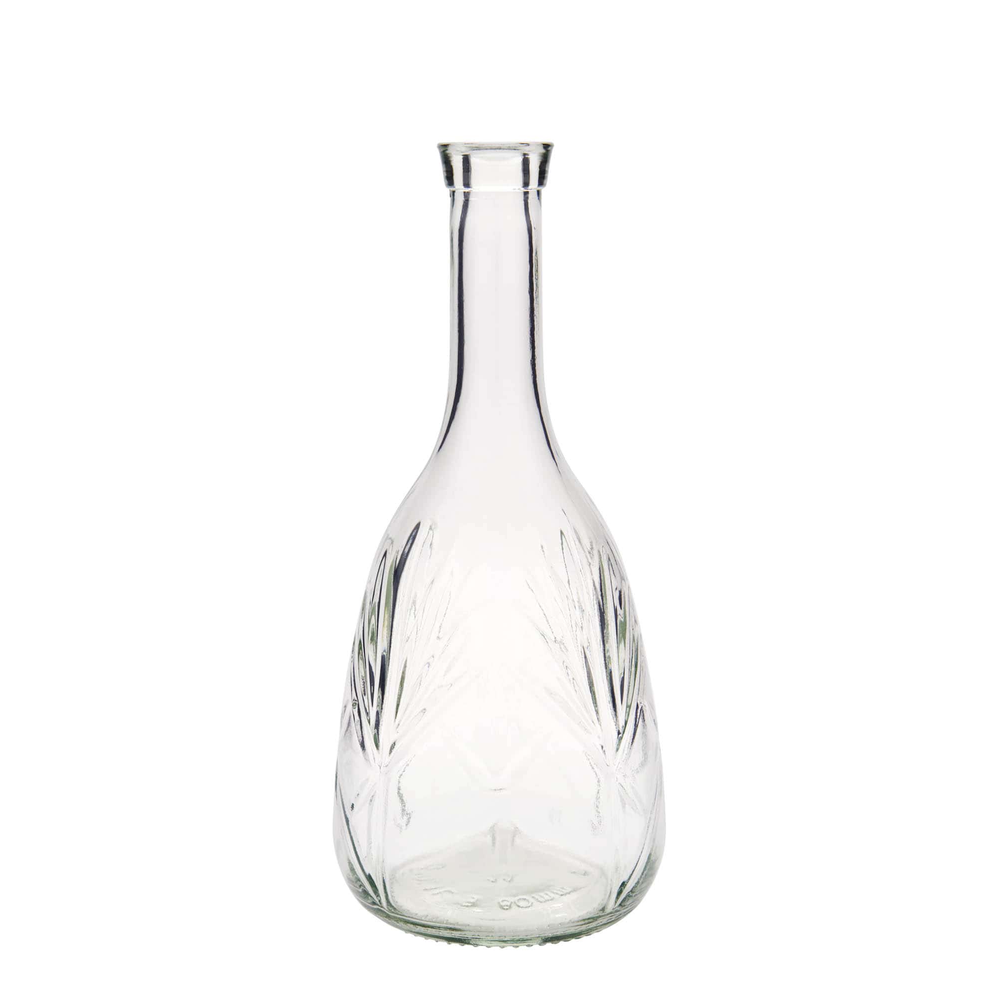 1.000 ml glasflaska 'Reliefa', öppning: kork