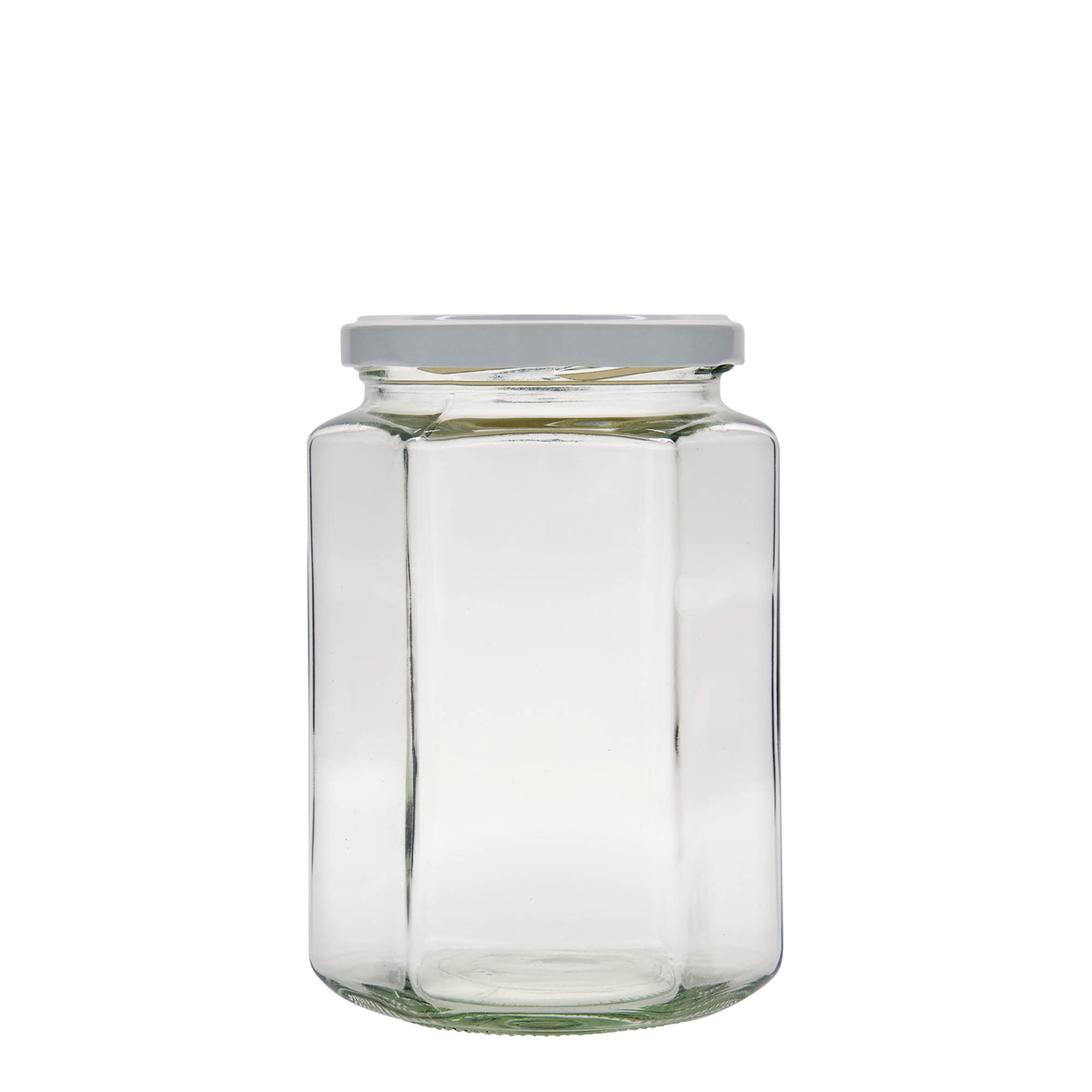 770 ml sexkantigt glas, öppning: Twist-Off (TO 82) 770 ml sexkantigt glas, öppning: Twist-Off (TO 82)