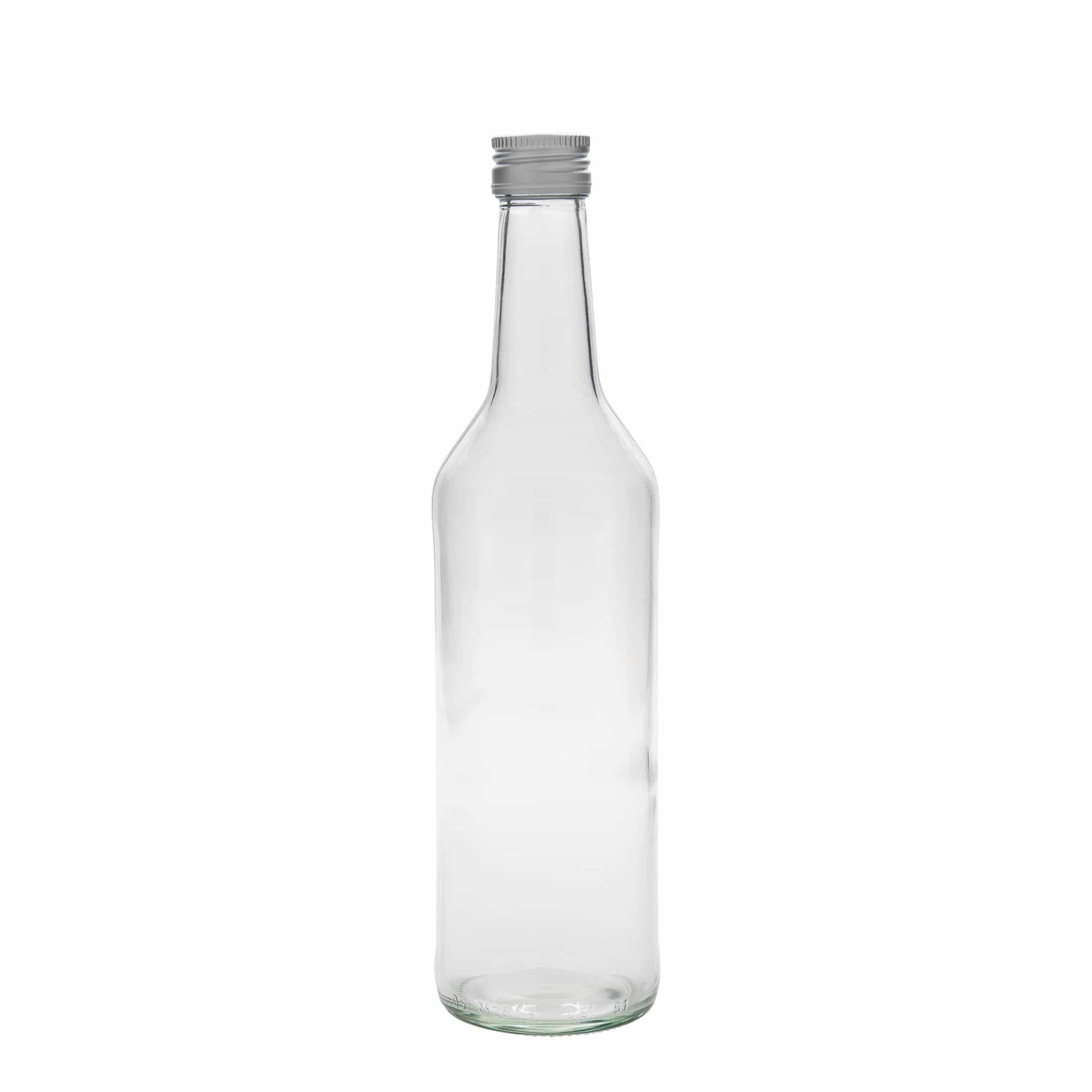 500 ml glasflaska med rak hals, öppning: PP 28