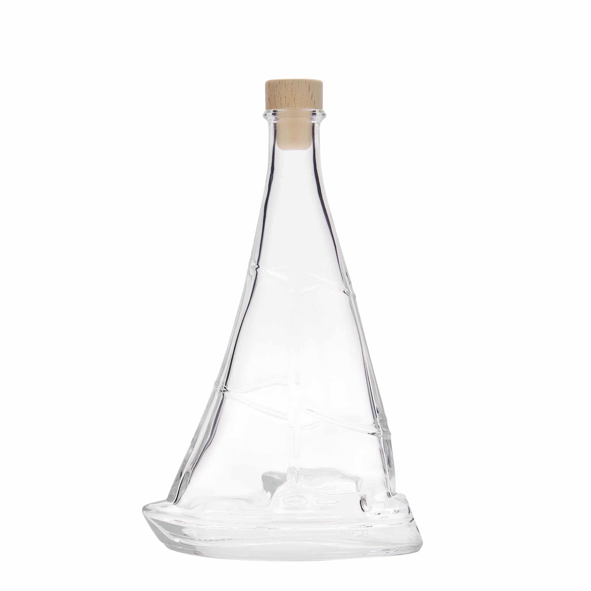 350 ml glasflaska 'Segelbåt', mynning: kork