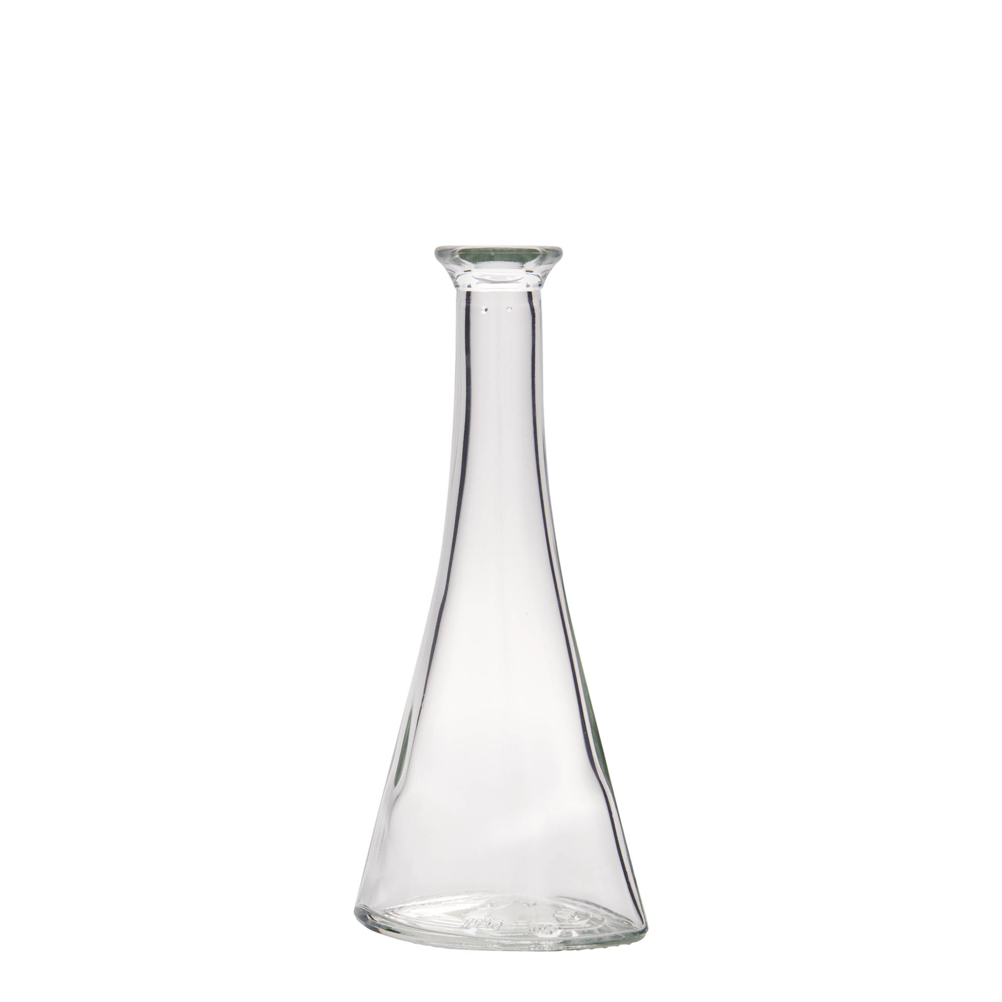 100 ml glasflaska 'Veronica', halvrund, öppning: kork