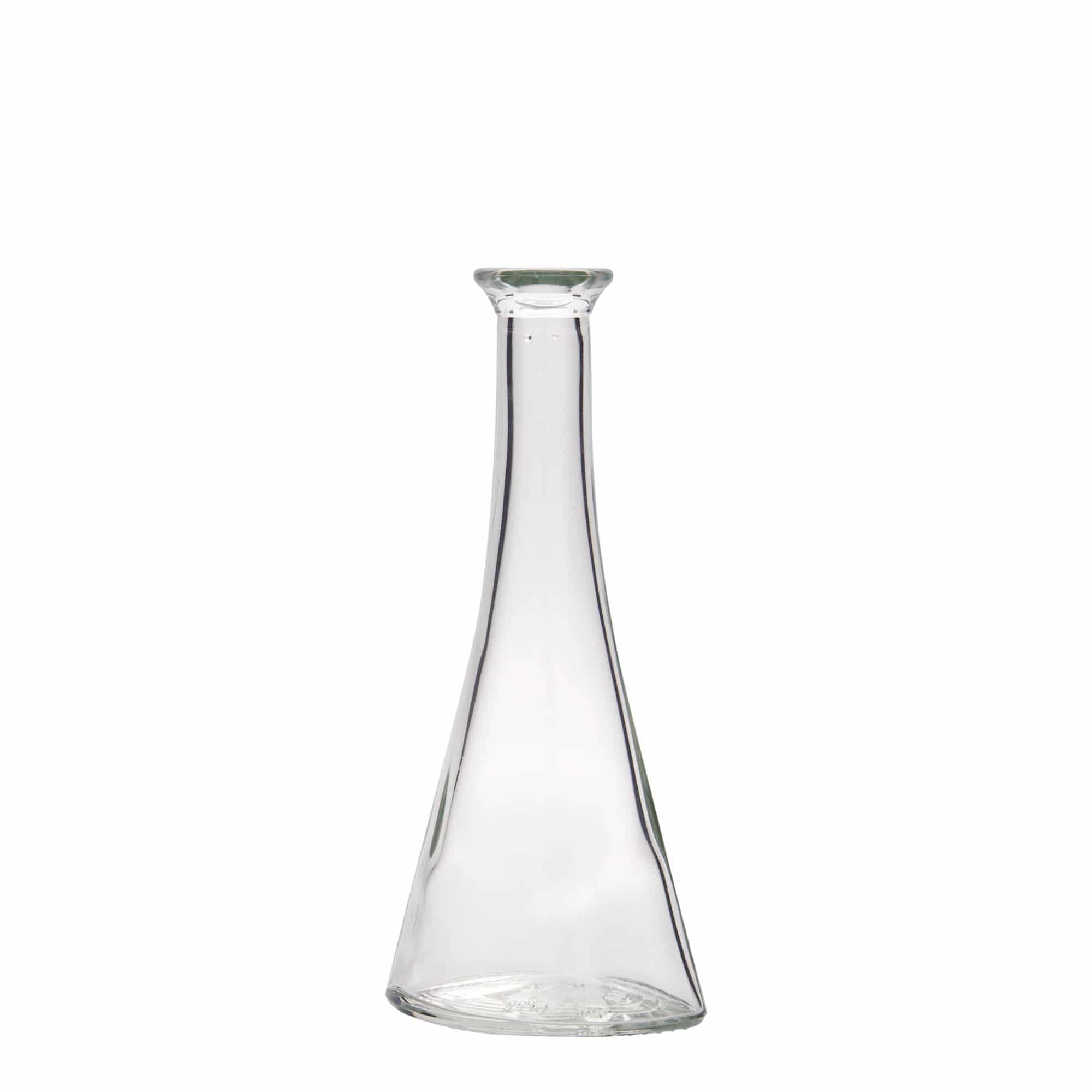 100 ml glasflaska 'Veronica', halvrund, öppning: kork