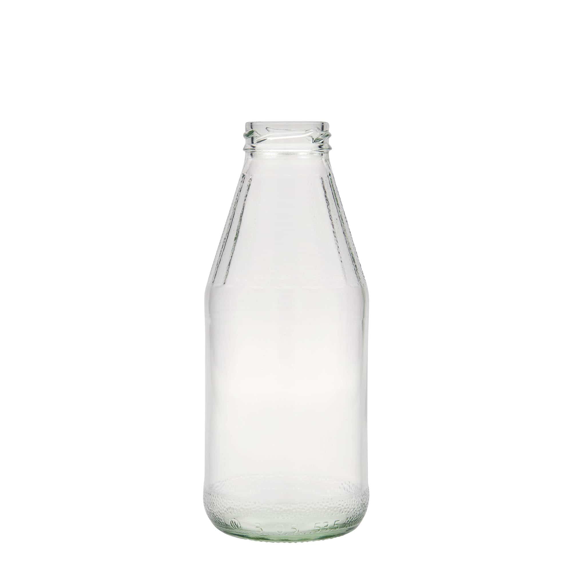500 ml universalflaska med bred hals, glas, mynning: twist off (TO 43) 500 ml universalflaska med bred hals, glas, mynning: twist off (TO 43)