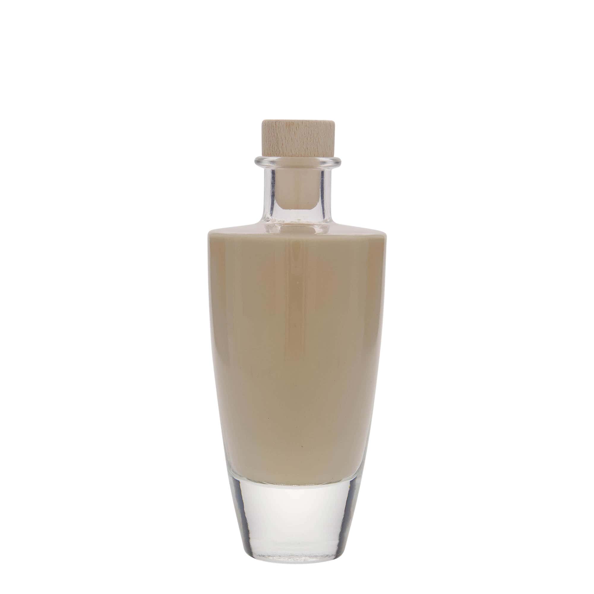 200 ml glasflaska 'Vanessa', oval, öppning: kork
