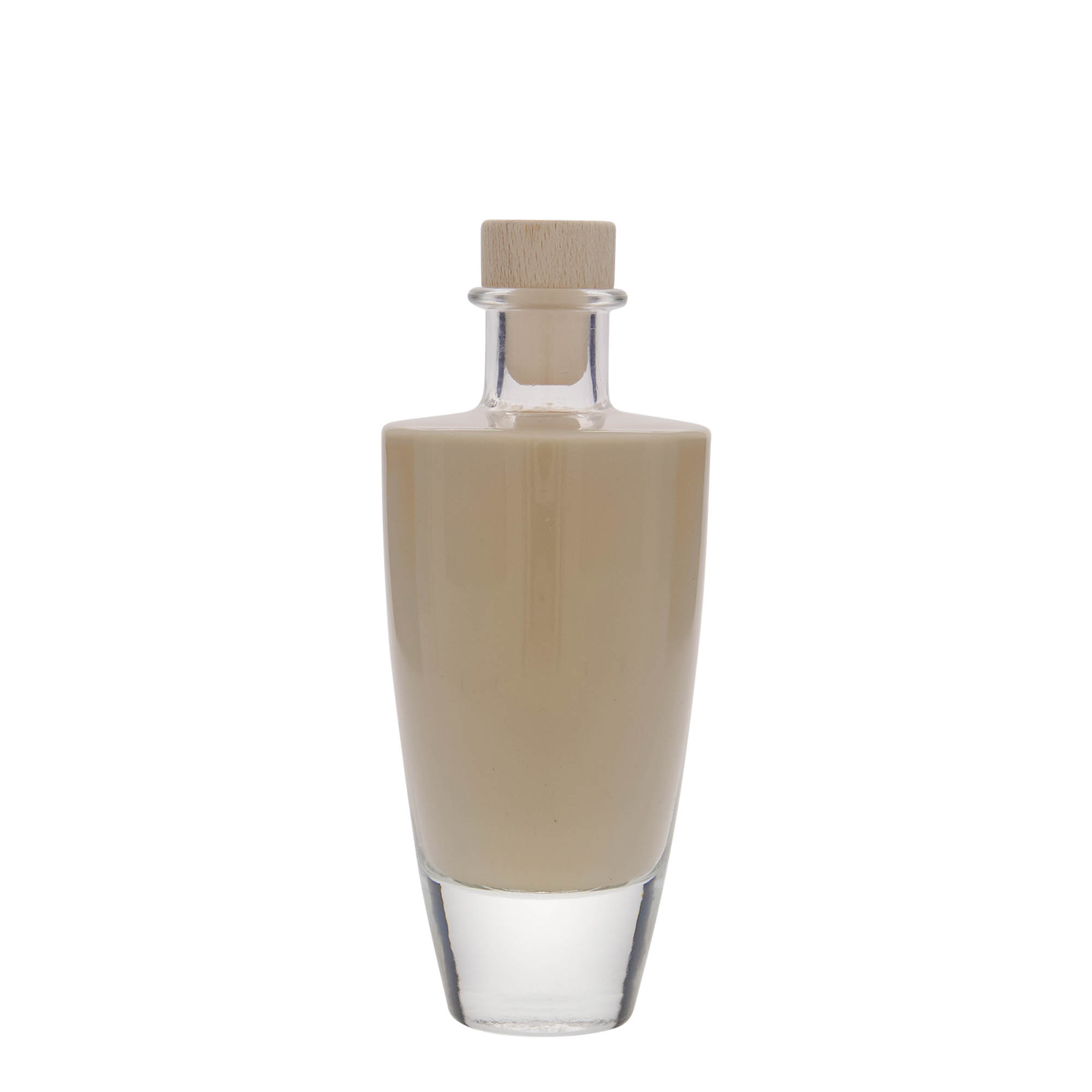 200 ml glasflaska 'Vanessa', oval, öppning: kork