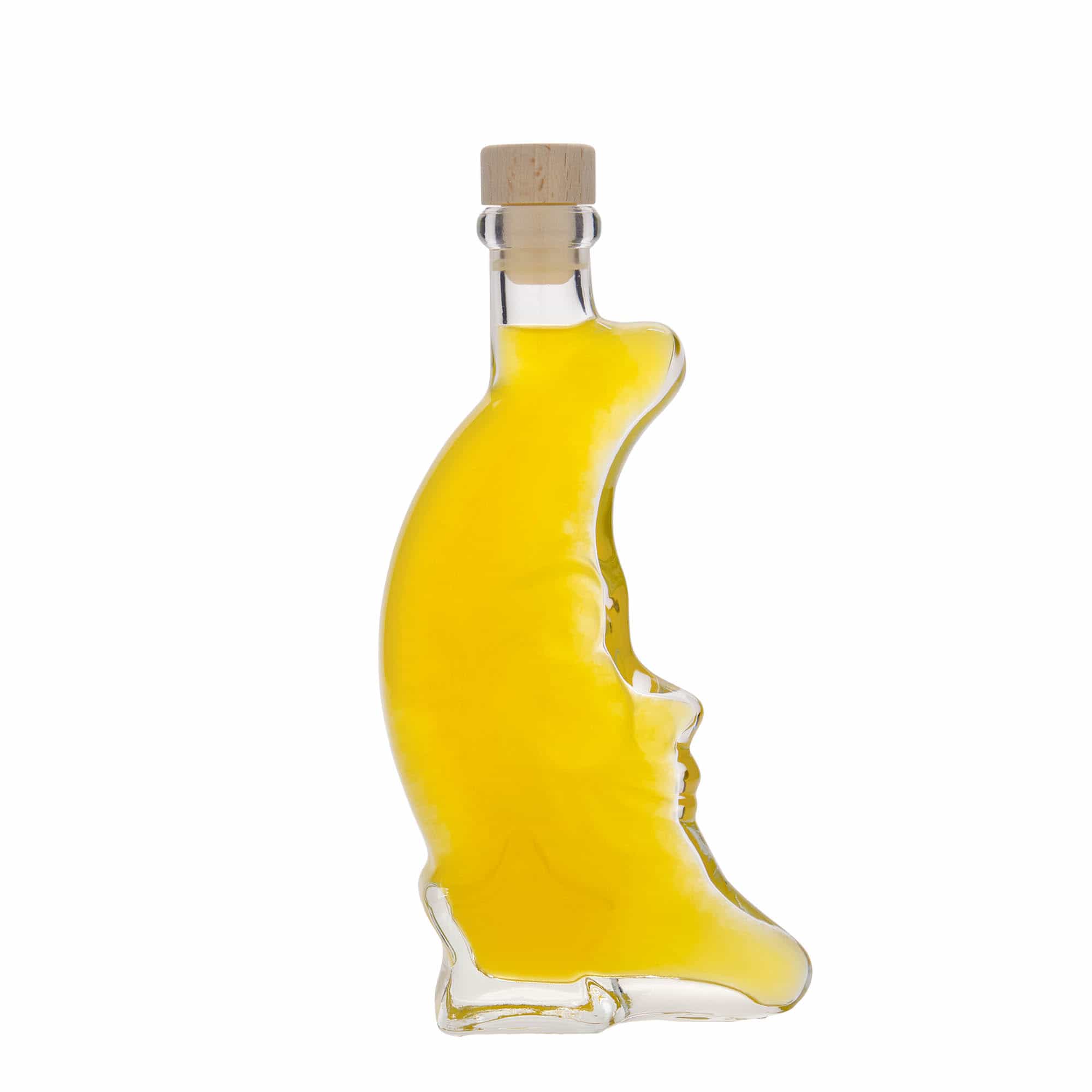 200 ml glasflaska 'Måne', mynning: kork