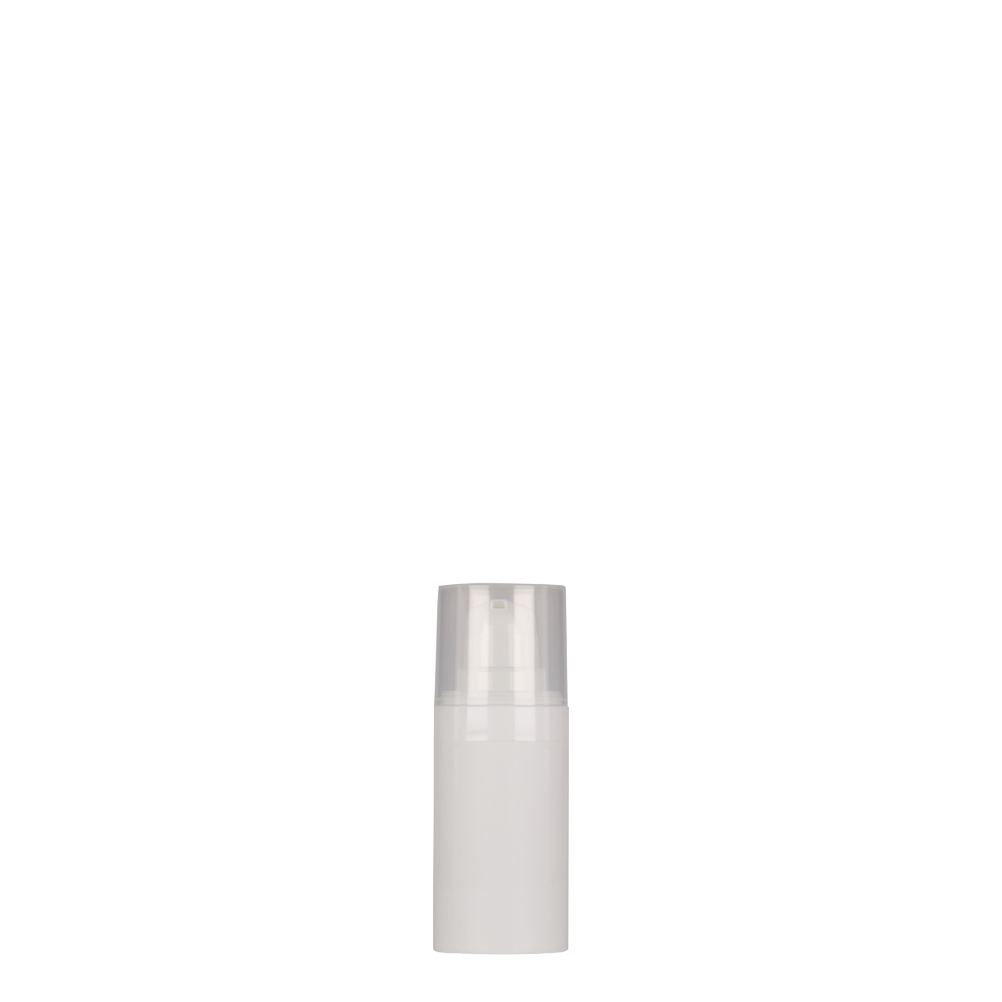 15 ml luftlös dispenser 'Micro', PP-plast, vit