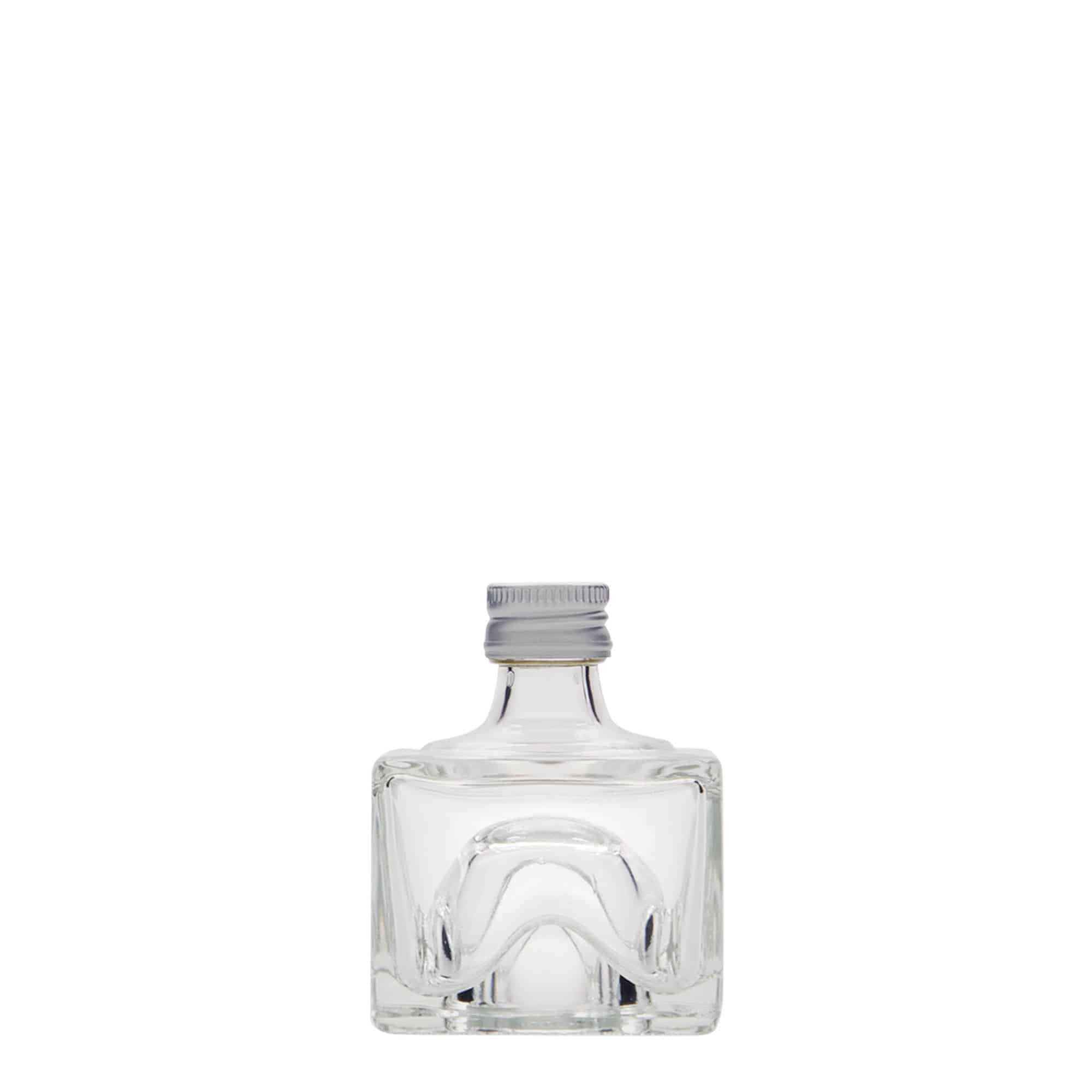 40 ml glasflaska 'Cocolores', kvadratisk, mynning: PP 18