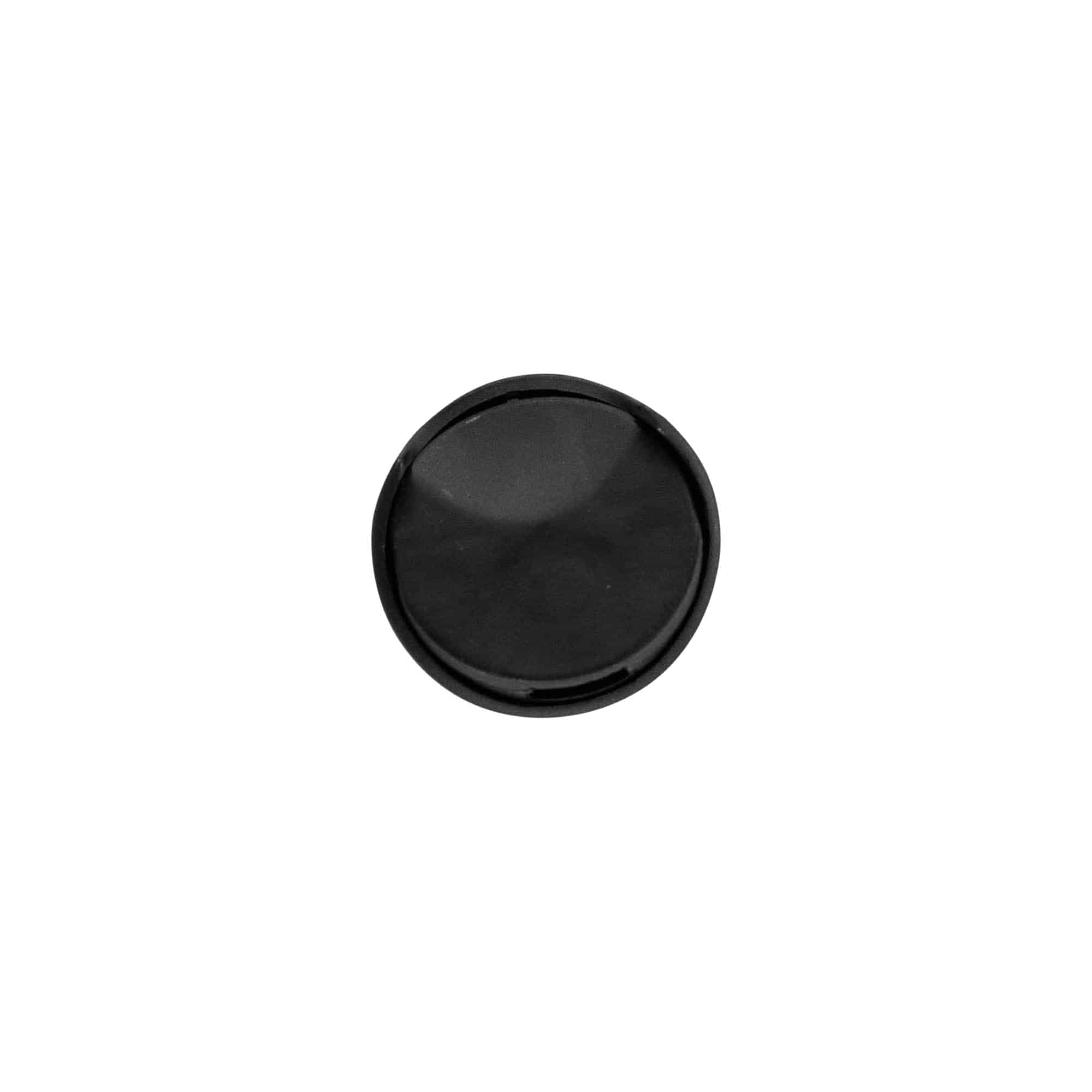 Skruvkapsel Disc Top, PP-plast, svart, för mynning: 24/410