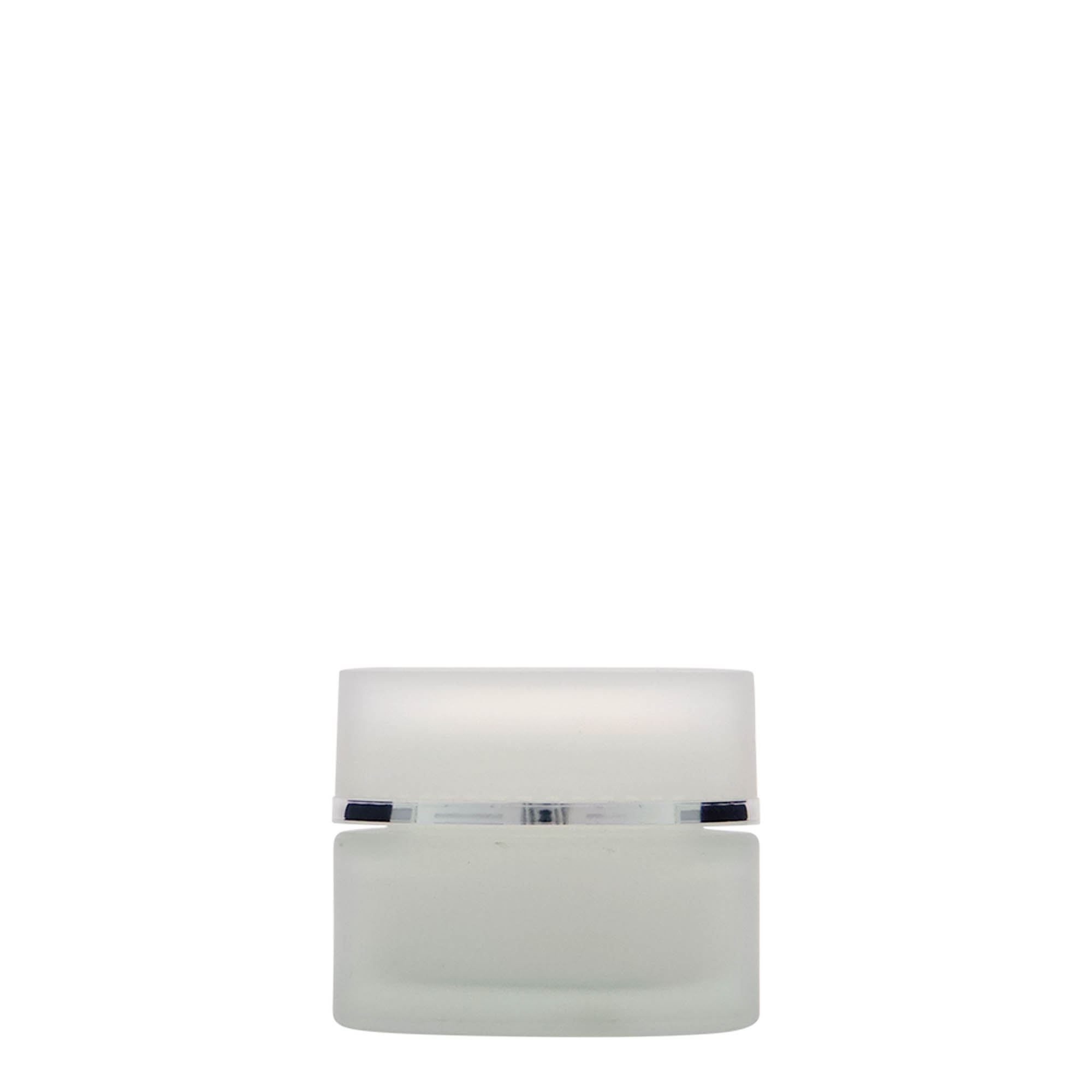 30 ml burk 'Platin Edition', glas, frostat, öppning: skruvlock 30 ml burk 'Platin Edition', glas, frostat, öppning: skruvlock