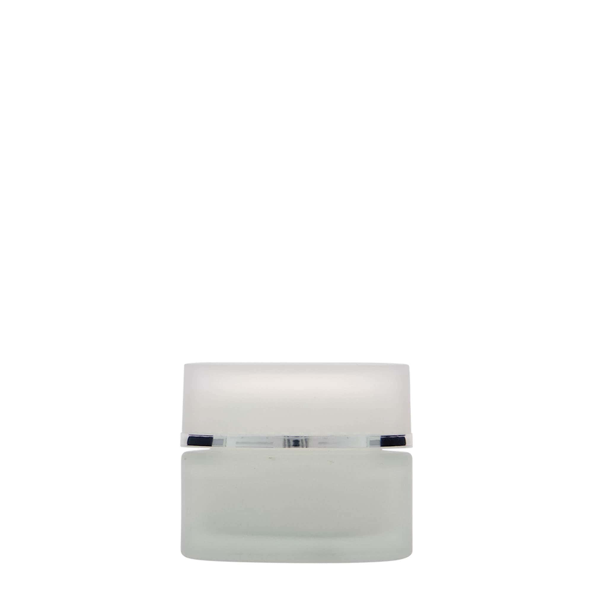 30 ml burk 'Platin Edition', glas, frostat, öppning: skruvlock