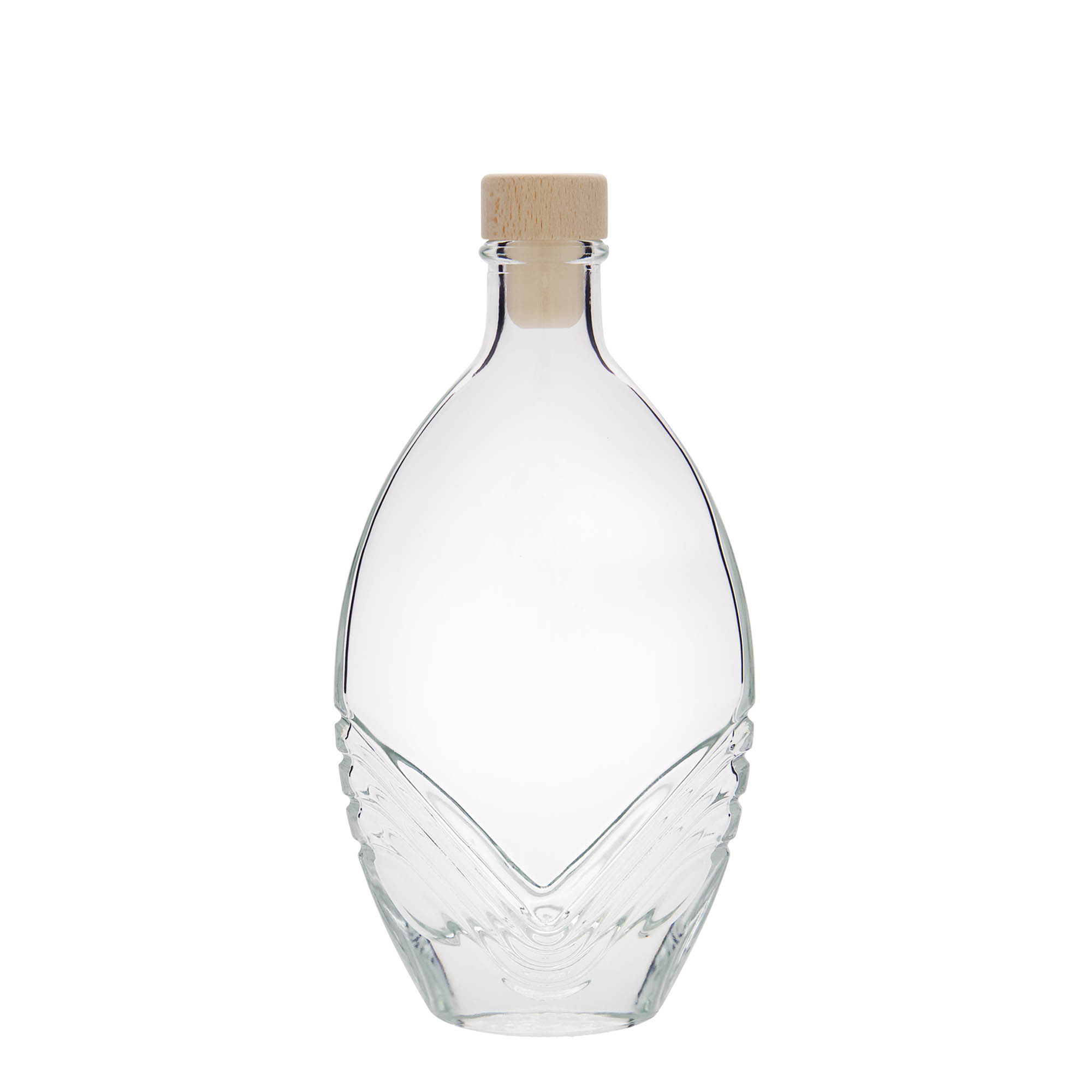 200 ml glasflaska 'Florence', oval, mynning: kork 200 ml glasflaska 'Florence', oval, mynning: kork