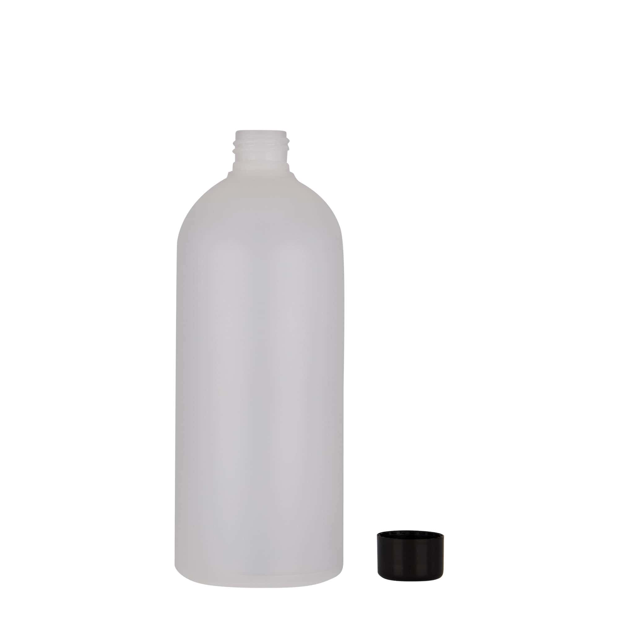 500 ml plastflaska 'Tuffy', HDPE, natur, mynning: GPI 24/410