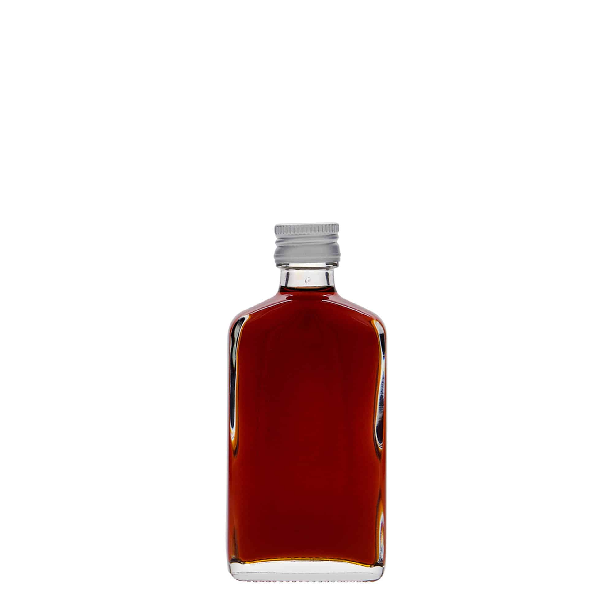 50 ml fickplunta, rektangulär, glas, mynning: PP 18