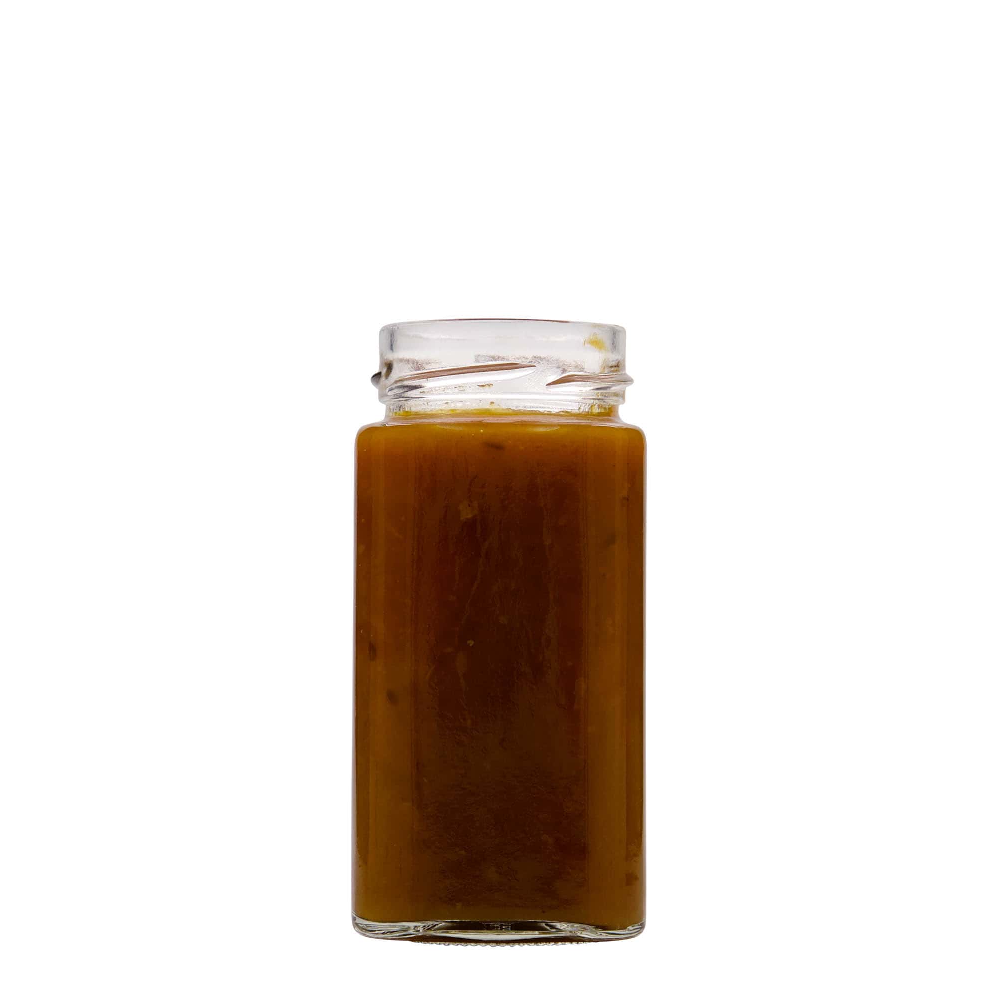 314 ml fyrkantigt glas 'Funny', öppning: Deep-Twist-Off (DTO 58) 314 ml fyrkantigt glas 'Funny', öppning: Deep-Twist-Off (DTO 58)