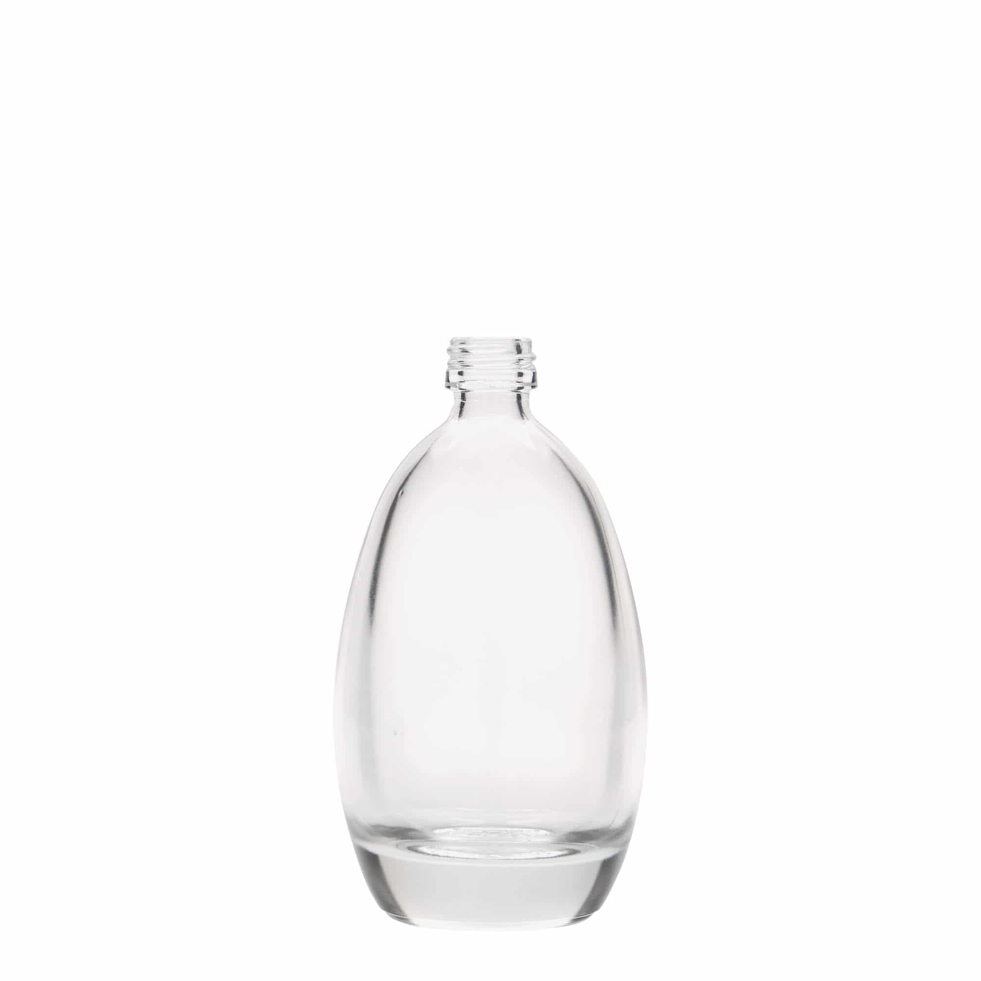 100 ml glasflaska 'ägg', öppning: PP 18 100 ml glasflaska 'ägg', öppning: PP 18